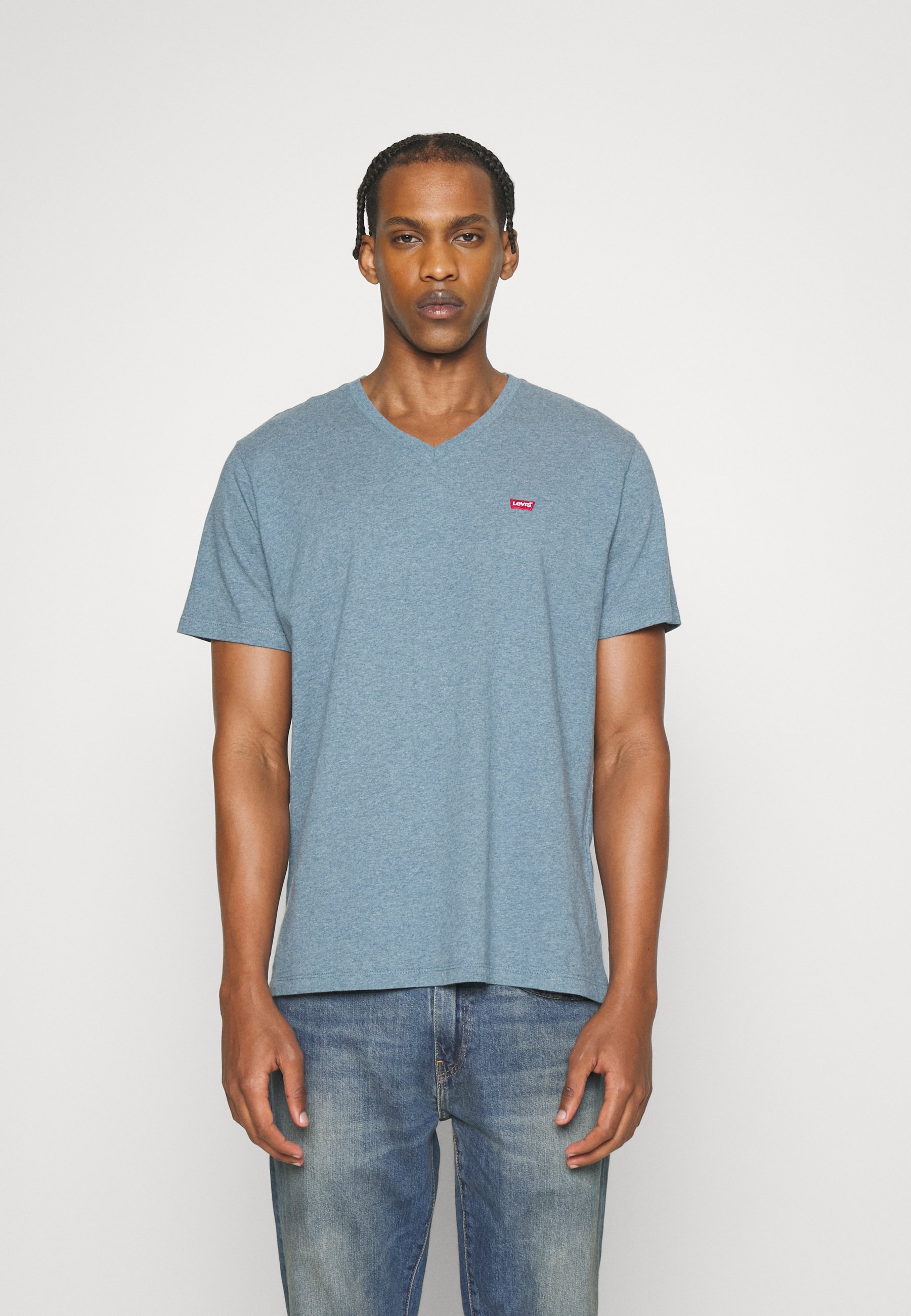 Levi's® ORIGINAL - Basic T-shirt - indigo wash heather/mottled blue