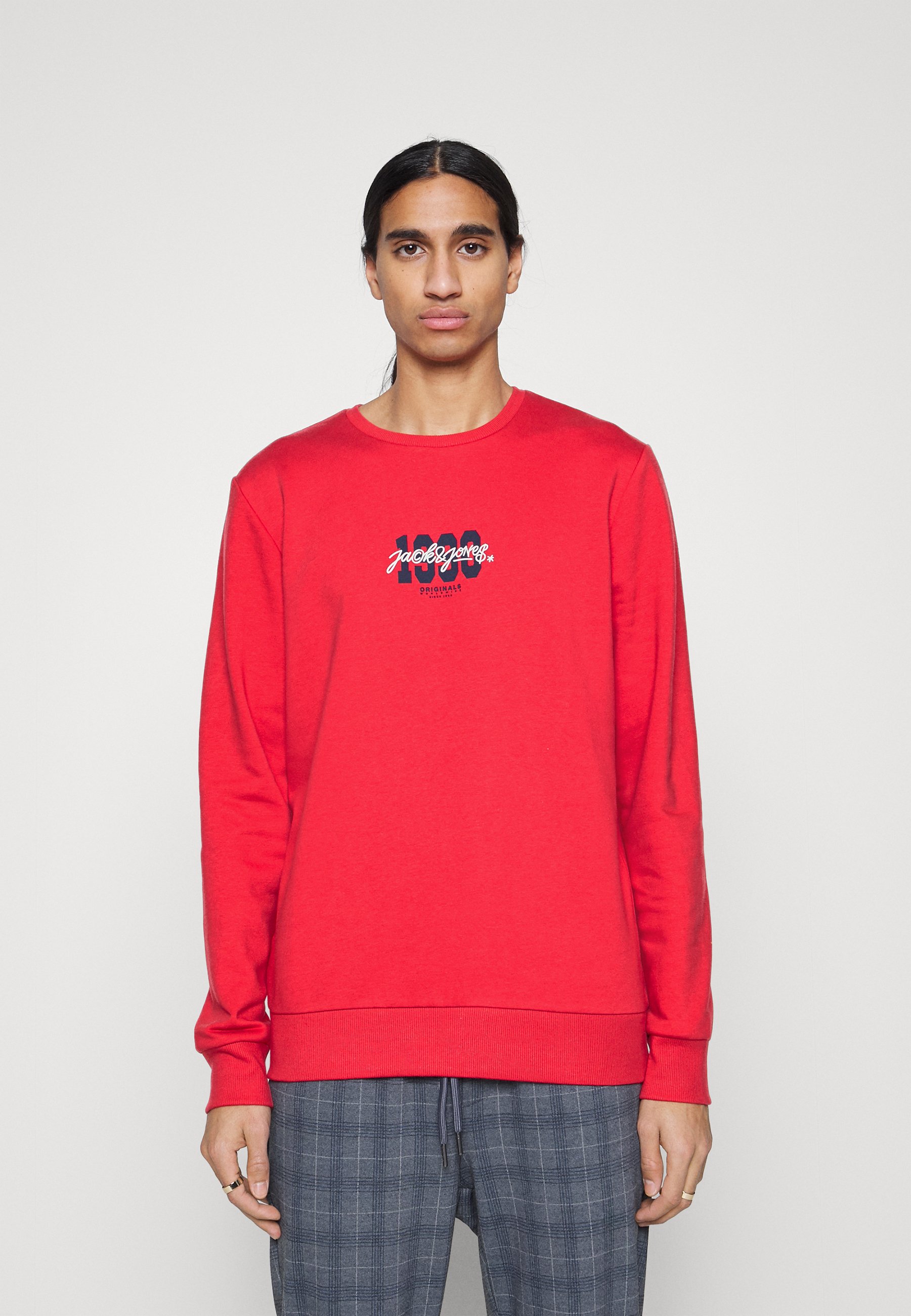 Jack &Jones JORDONOVAN CREW NECK - Sweatshirt - red