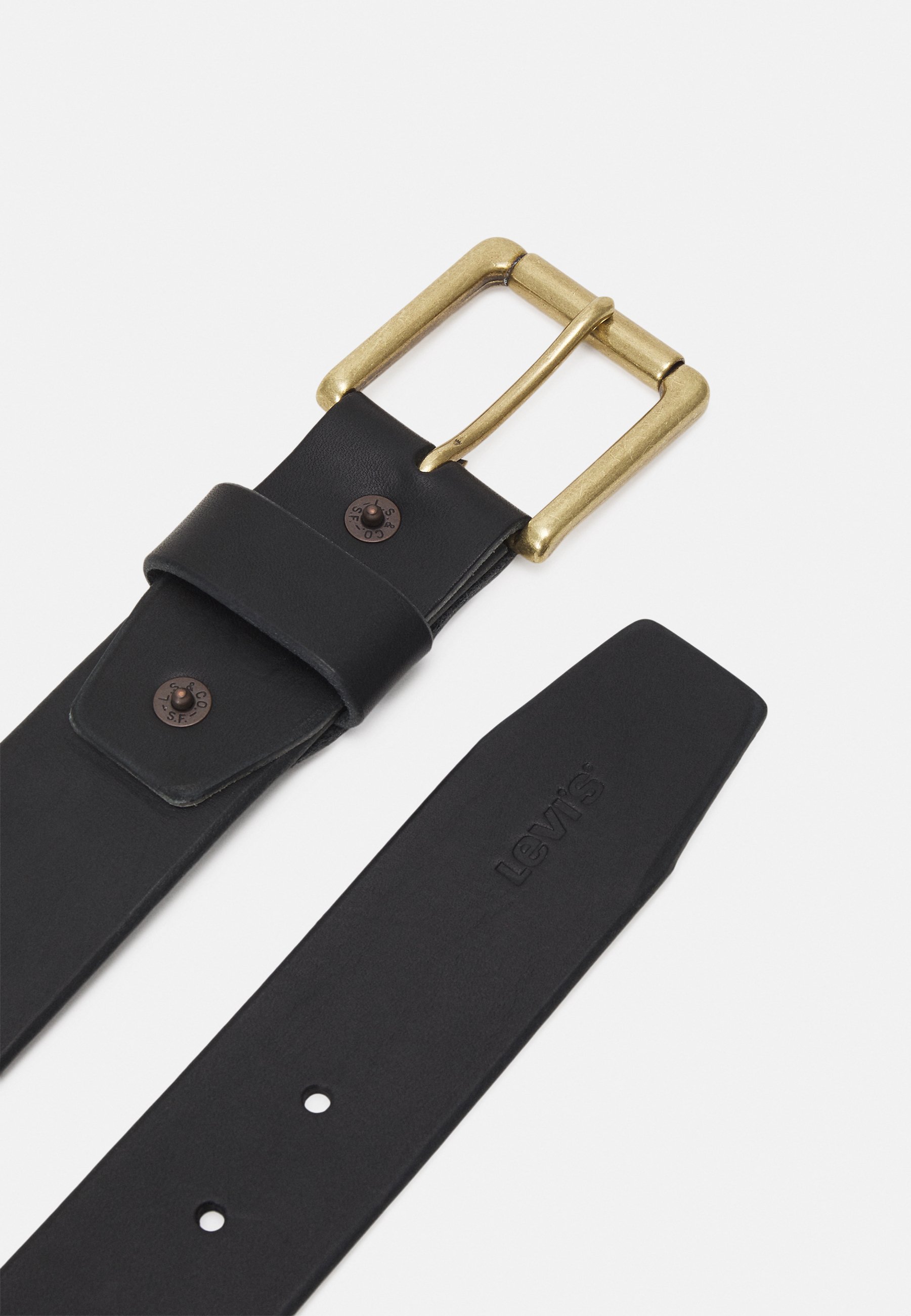 Levi's® HERITAGE BELT UNISEX - Belt - regular black/black