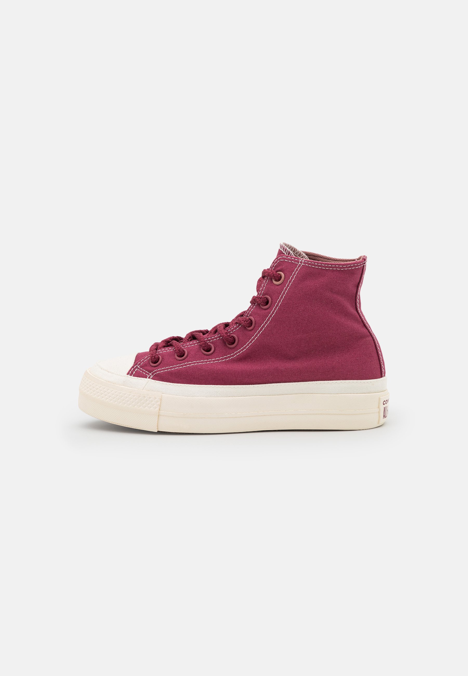 Converse CHUCK TAYLOR ALL STAR LIFT PLATFORM WORKWEAR - High-top trainers - cherry vision/saddle/egret/berry