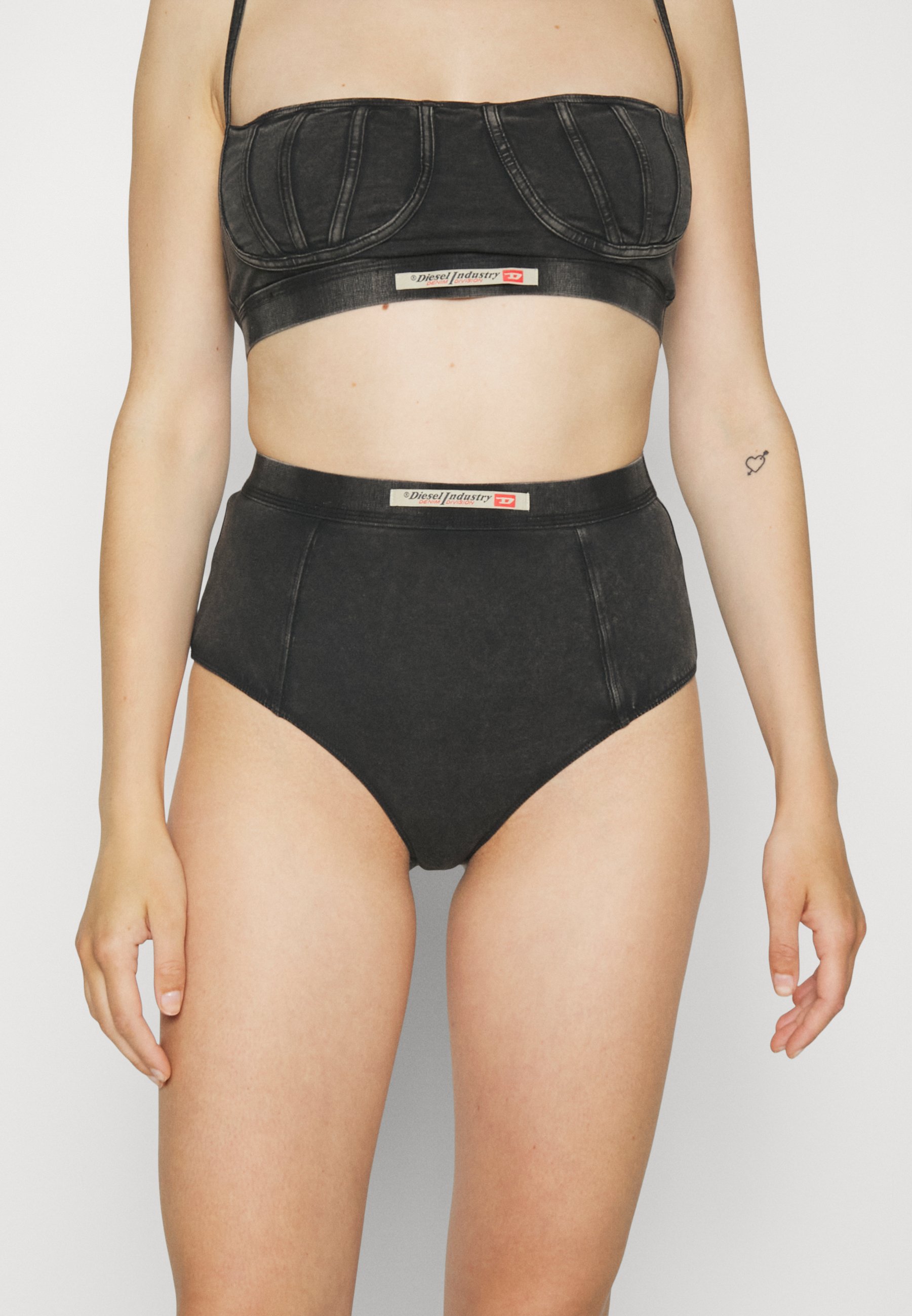 Diesel DRONA - Briefs - black/grey/black