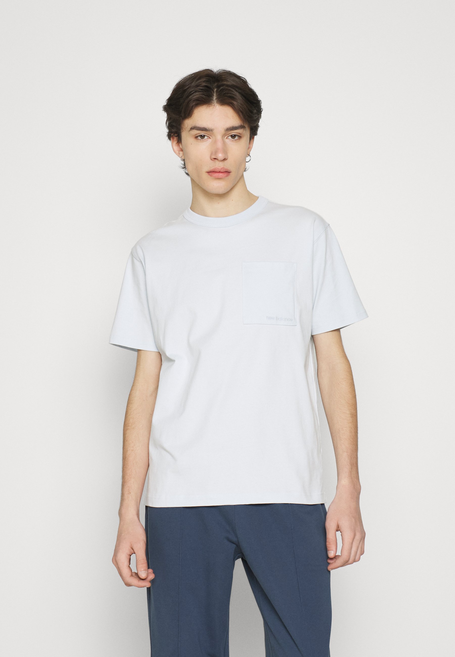 NB ATHLETICS NATURE STATE SHORT SLEEVE - Basic T-shirt - light blue