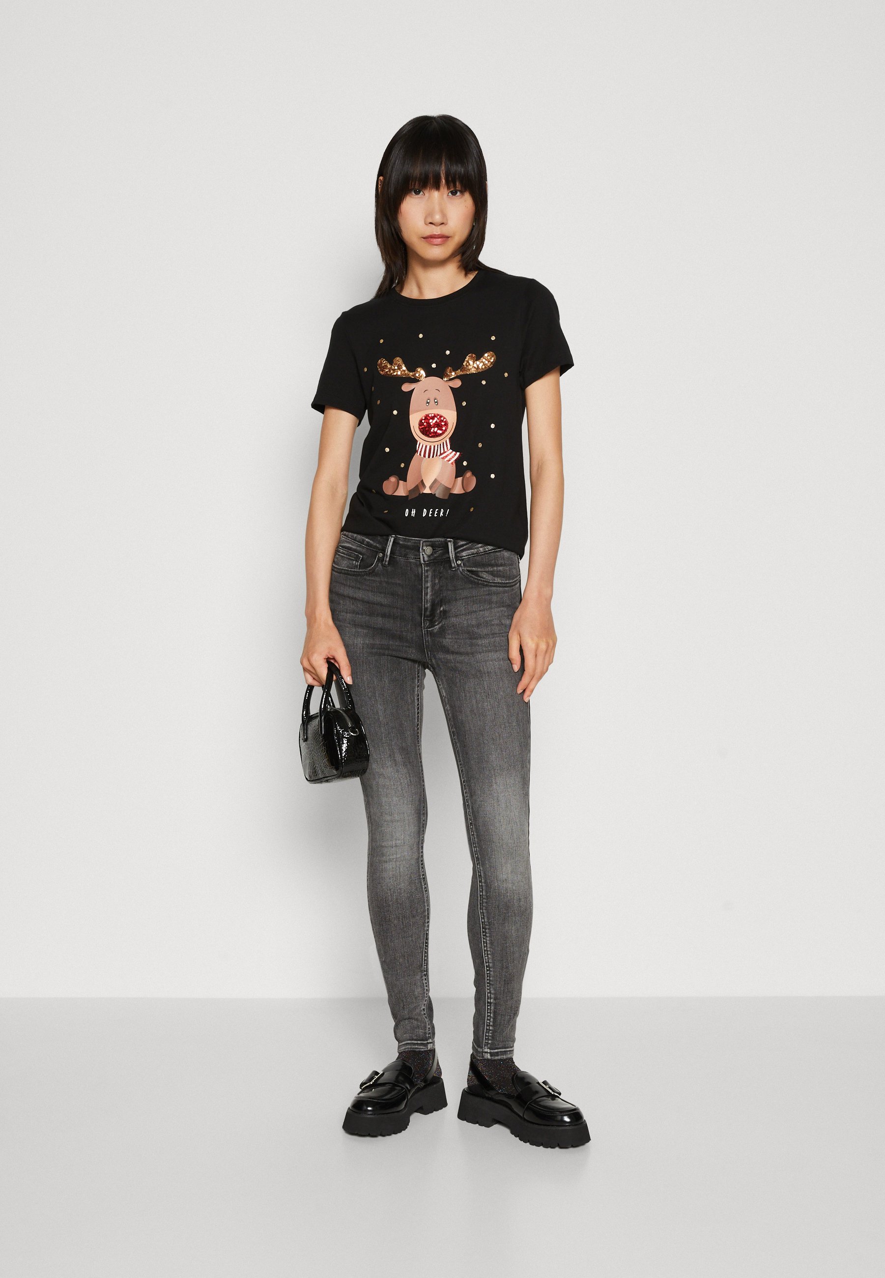 ONLY ONLXMAS YRSA CHRISTMAS  - Print T-shirt - black
