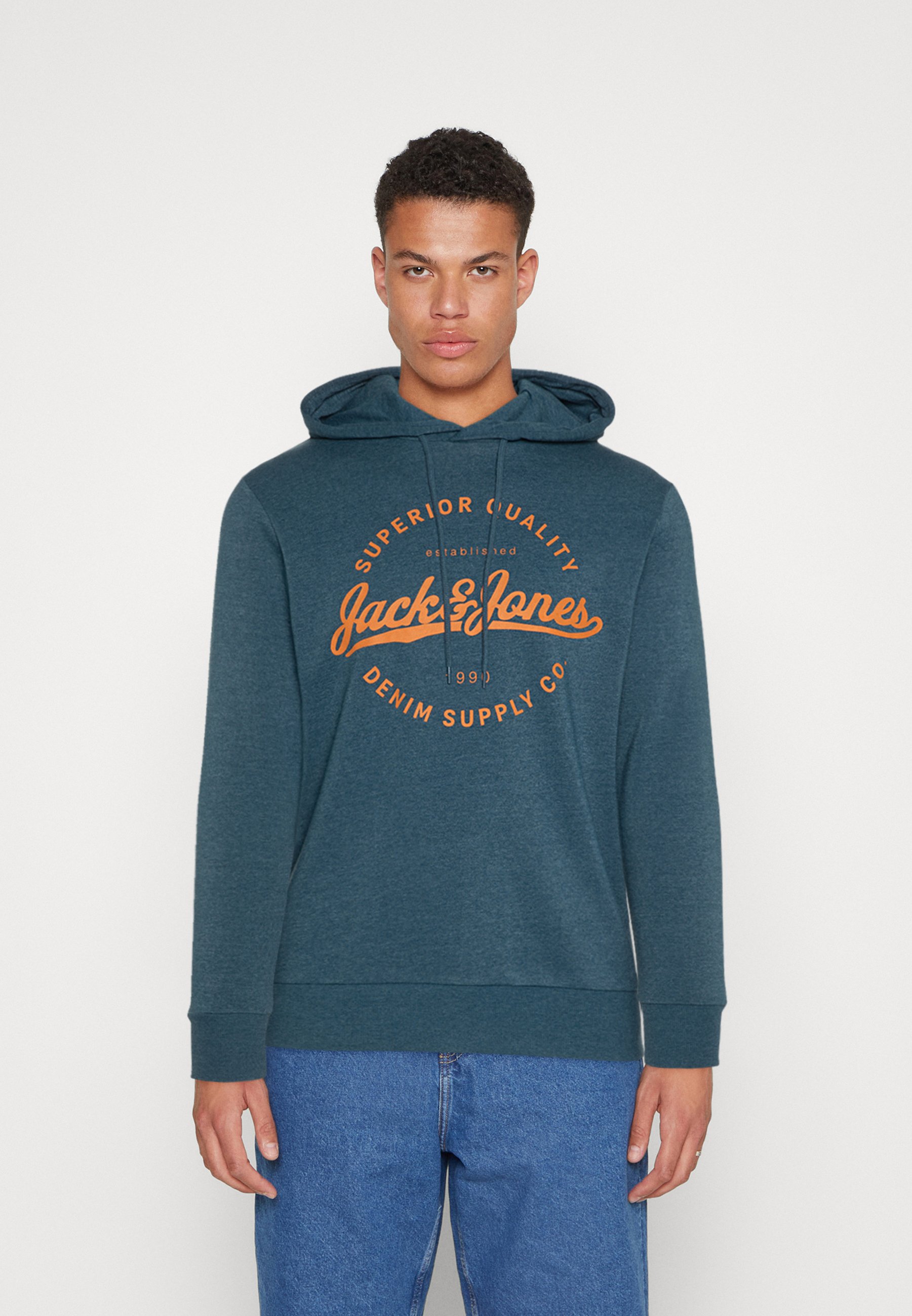 Jack &Jones JJSTANLI HOOD - Sweatshirt - sailor blue/blue