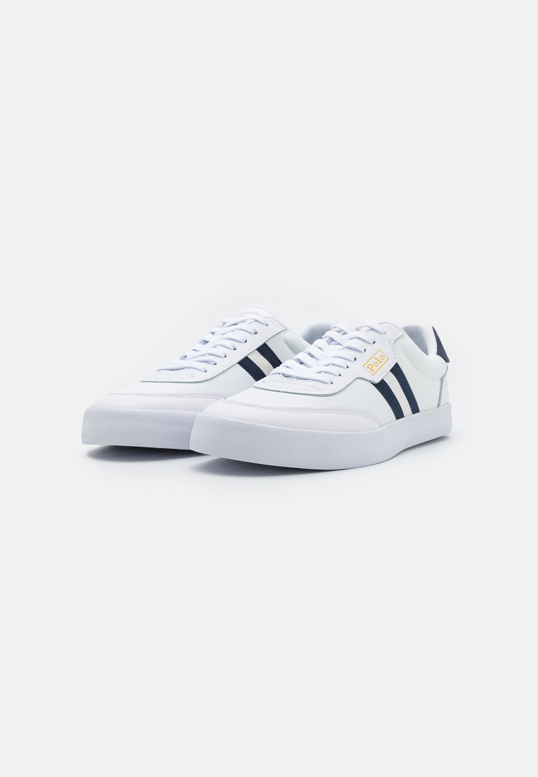 Polo Ralph Lauren COURT UNISEX - Trainers - white/navy/cream/white