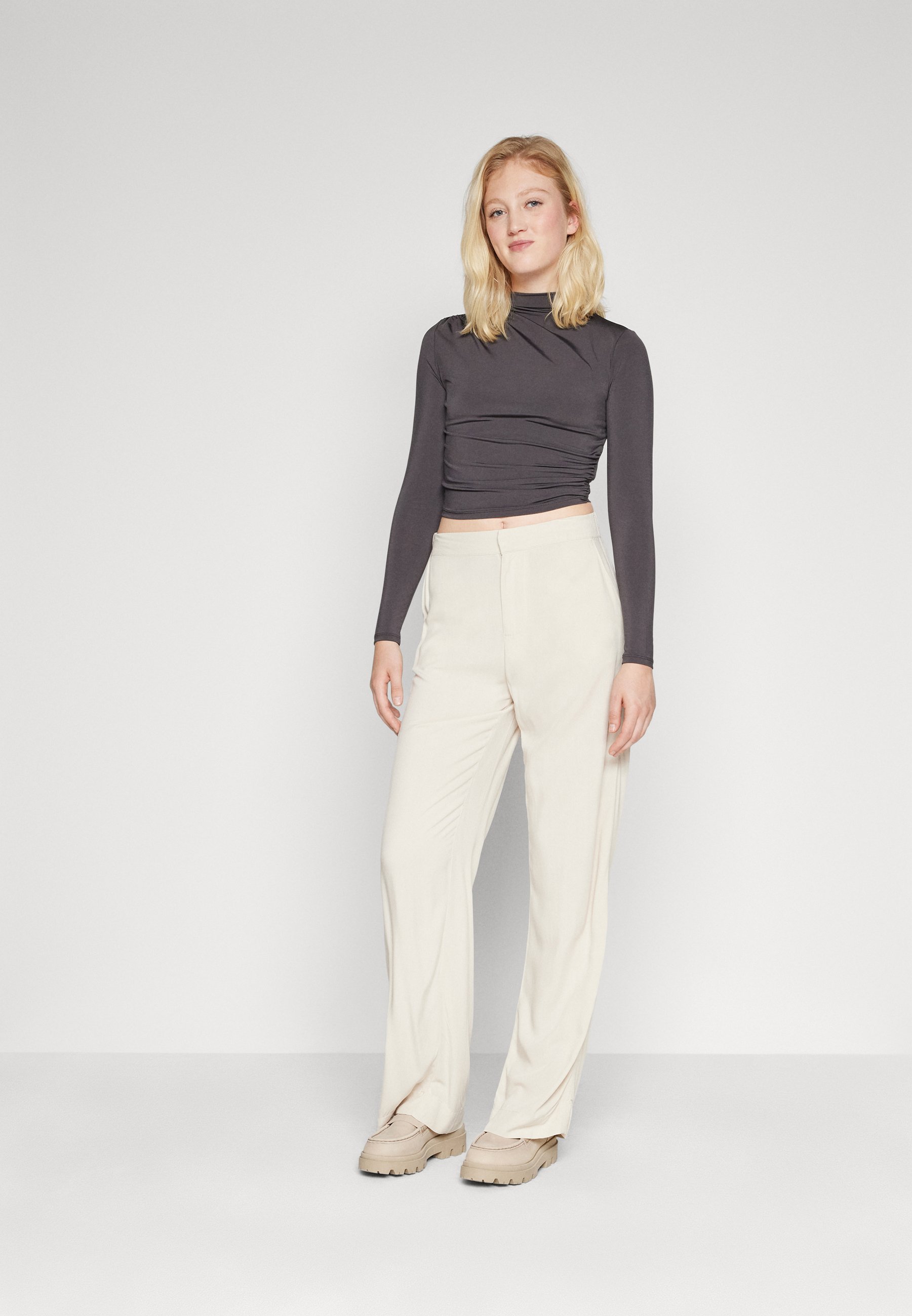 ONLY ONLNAT - Long sleeved top - phantom/dark grey