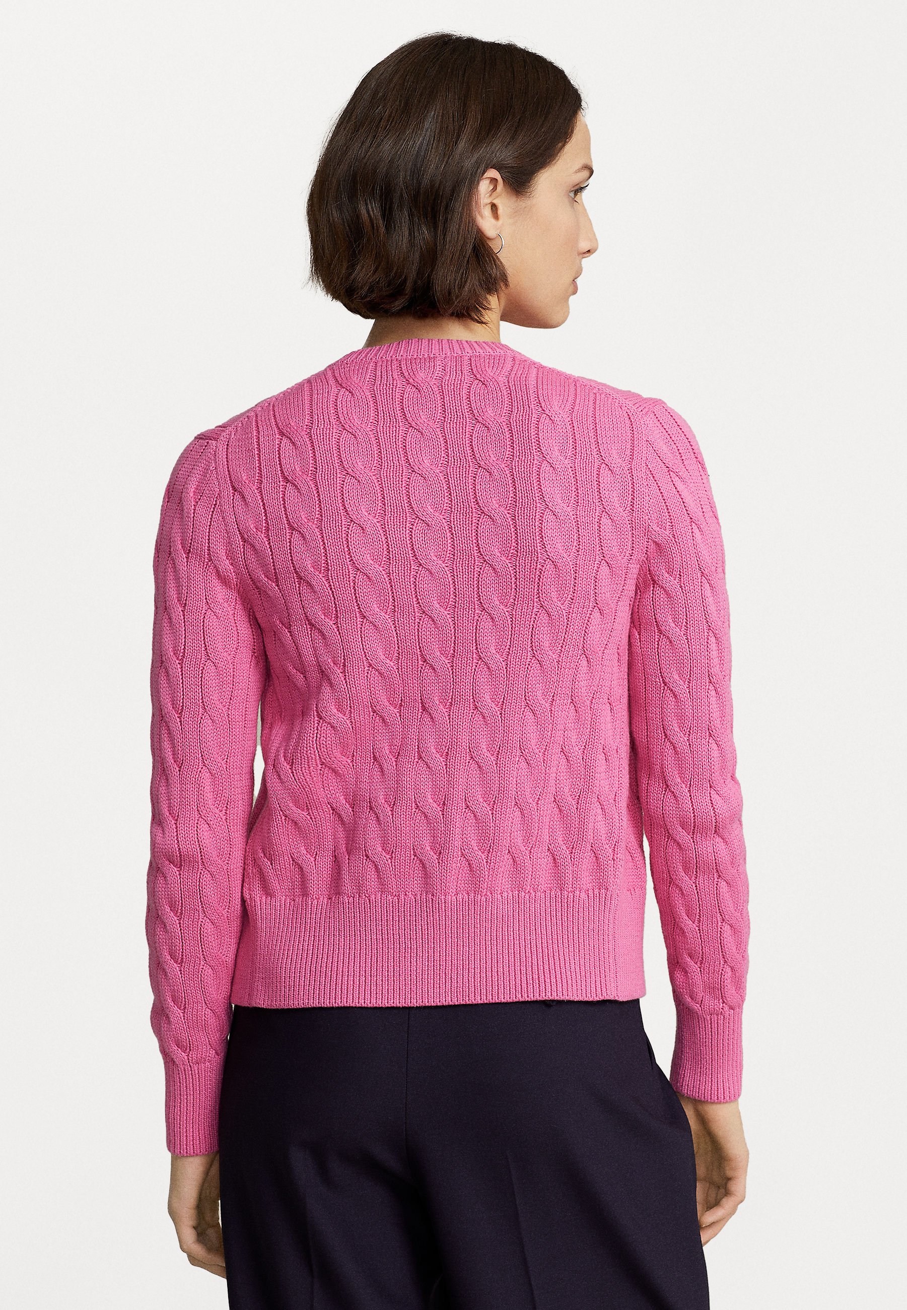 Polo Ralph Lauren LONG SLEEVE CARDIGAN - Cardigan - pink glory/pink