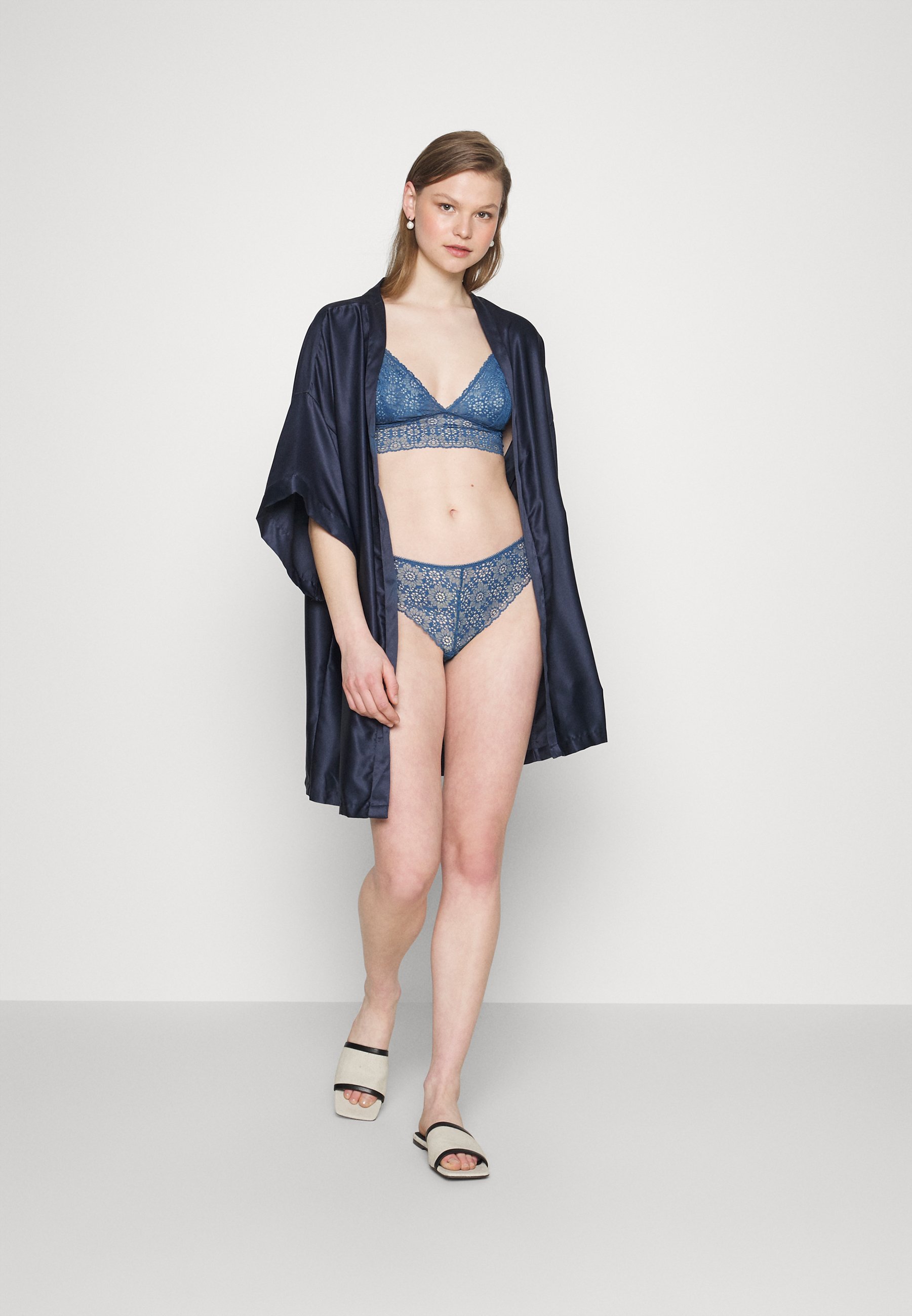 Polo Ralph Lauren LONGLINE - Triangle bra -  denim/blue