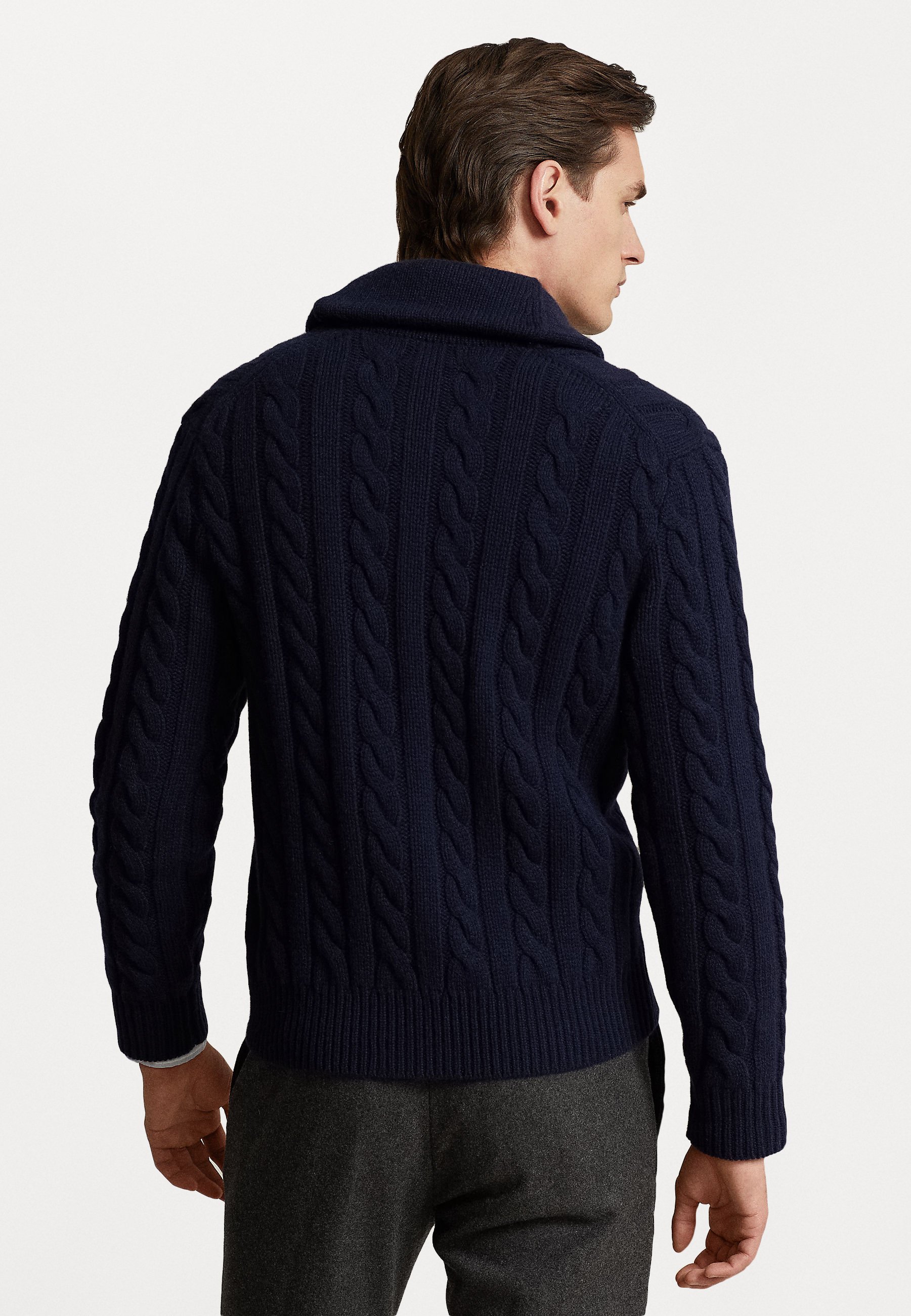 Polo Ralph Lauren LONG SLEEVE CARDIGAN - Cardigan - hunter navy/blue