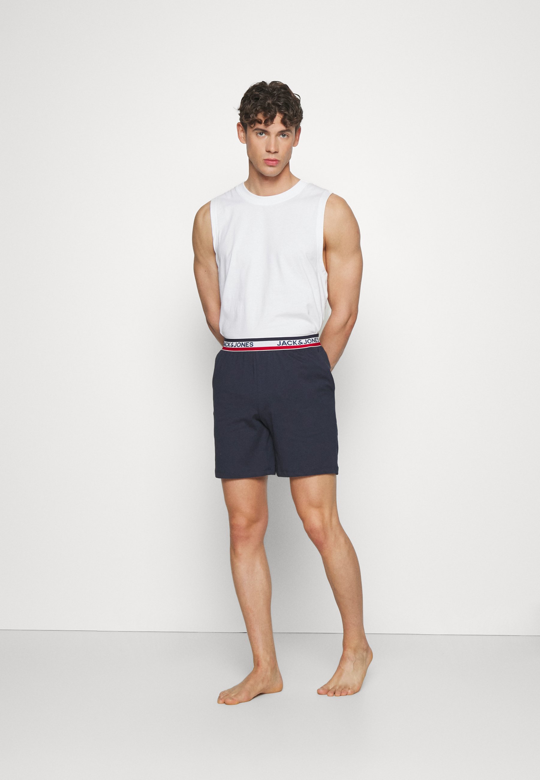 Jack &Jones TAPE SHORTS - Pyjama bottoms - navy blazer/dark blue