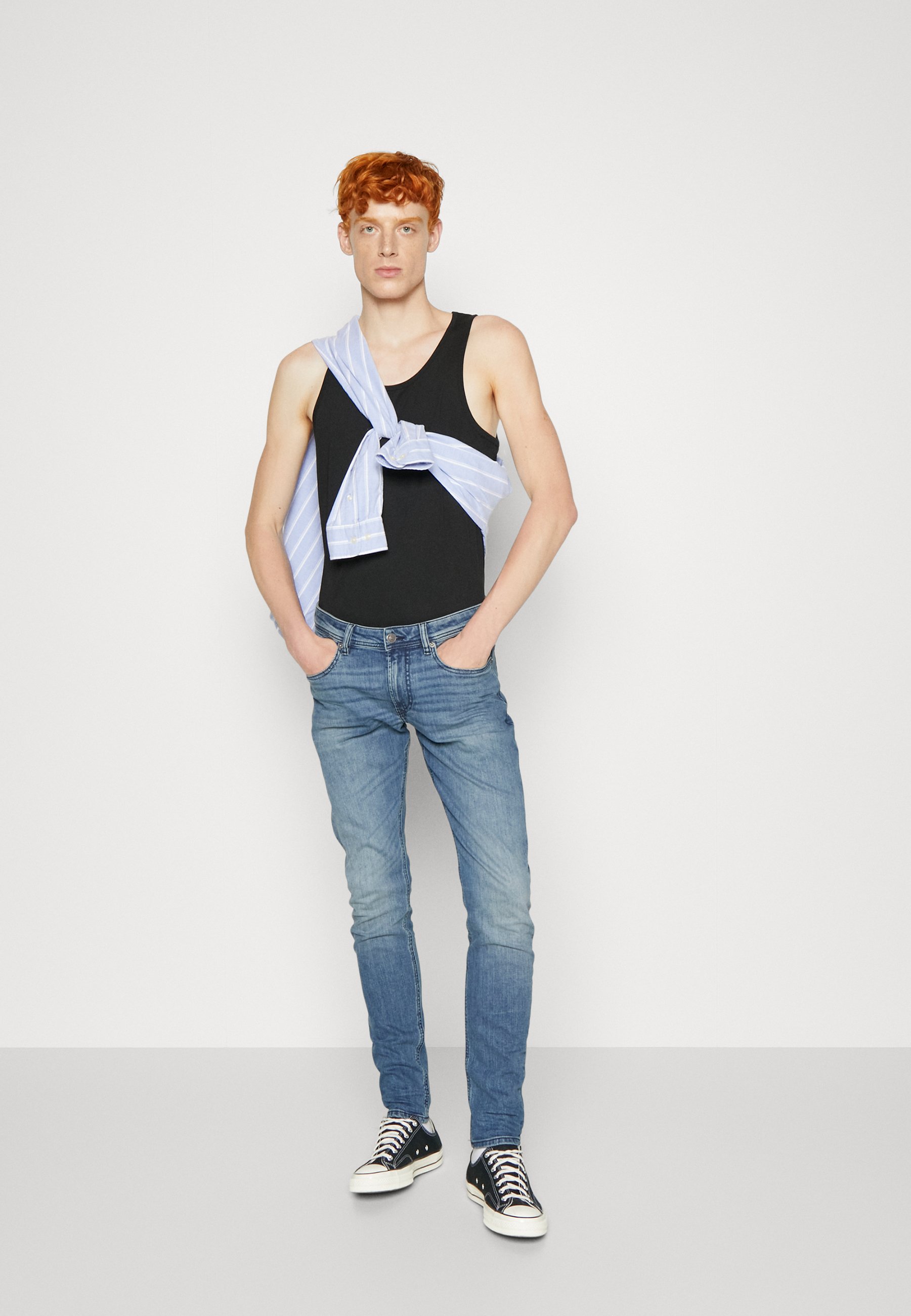 Diesel SLEENKER - Slim fit jeans - blue denim