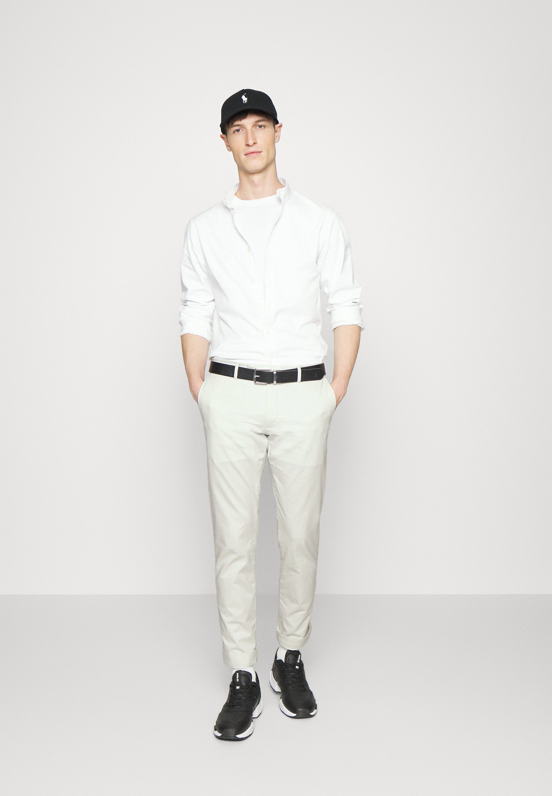 Polo Ralph Lauren STRETCH SLIM FIT TWILL PANT - Chinos - deckwash white/white