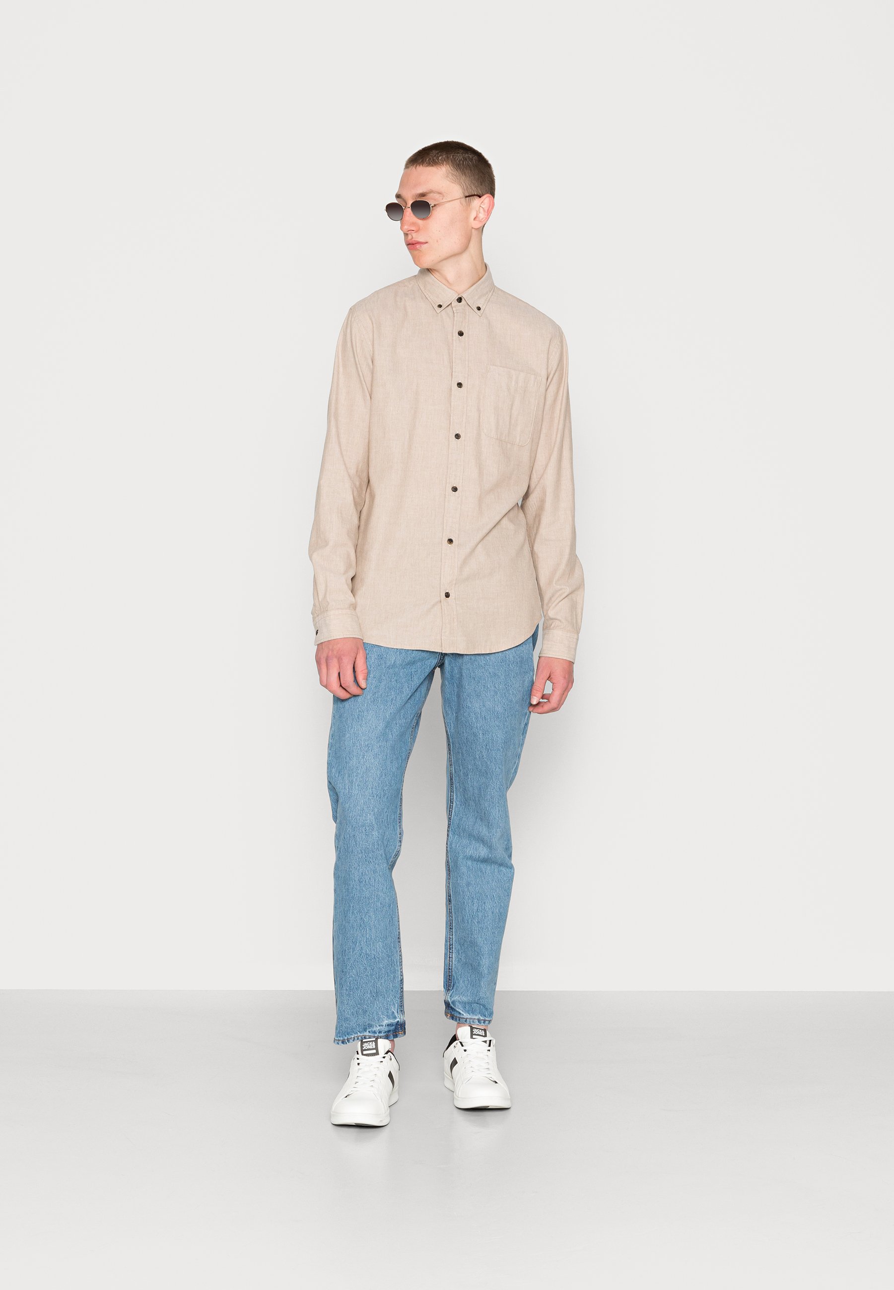Jack &Jones JJECLASSIC - Shirt - oatmeal/off-white