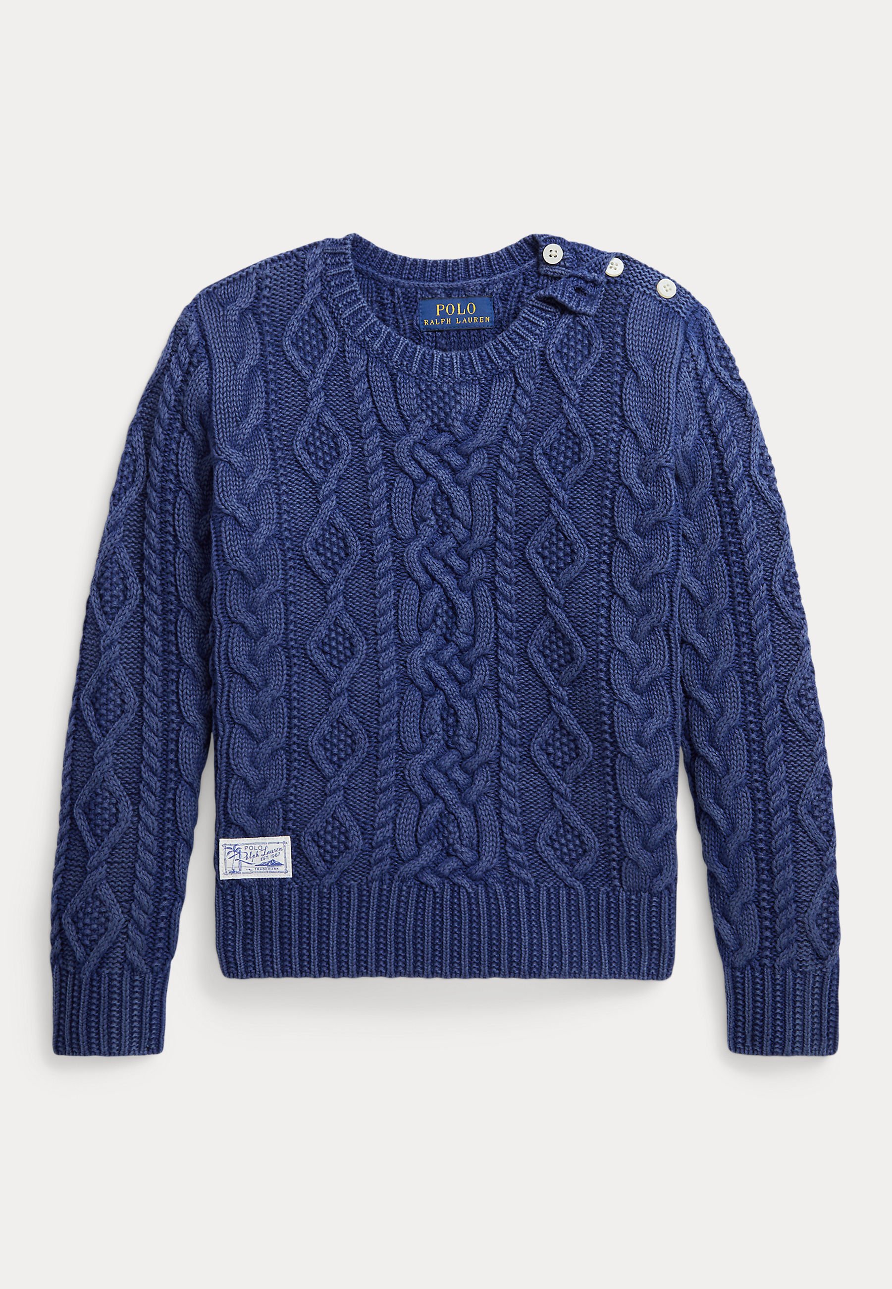 Polo Ralph Lauren ARAN CABLE - Jumper - freshwater/blue