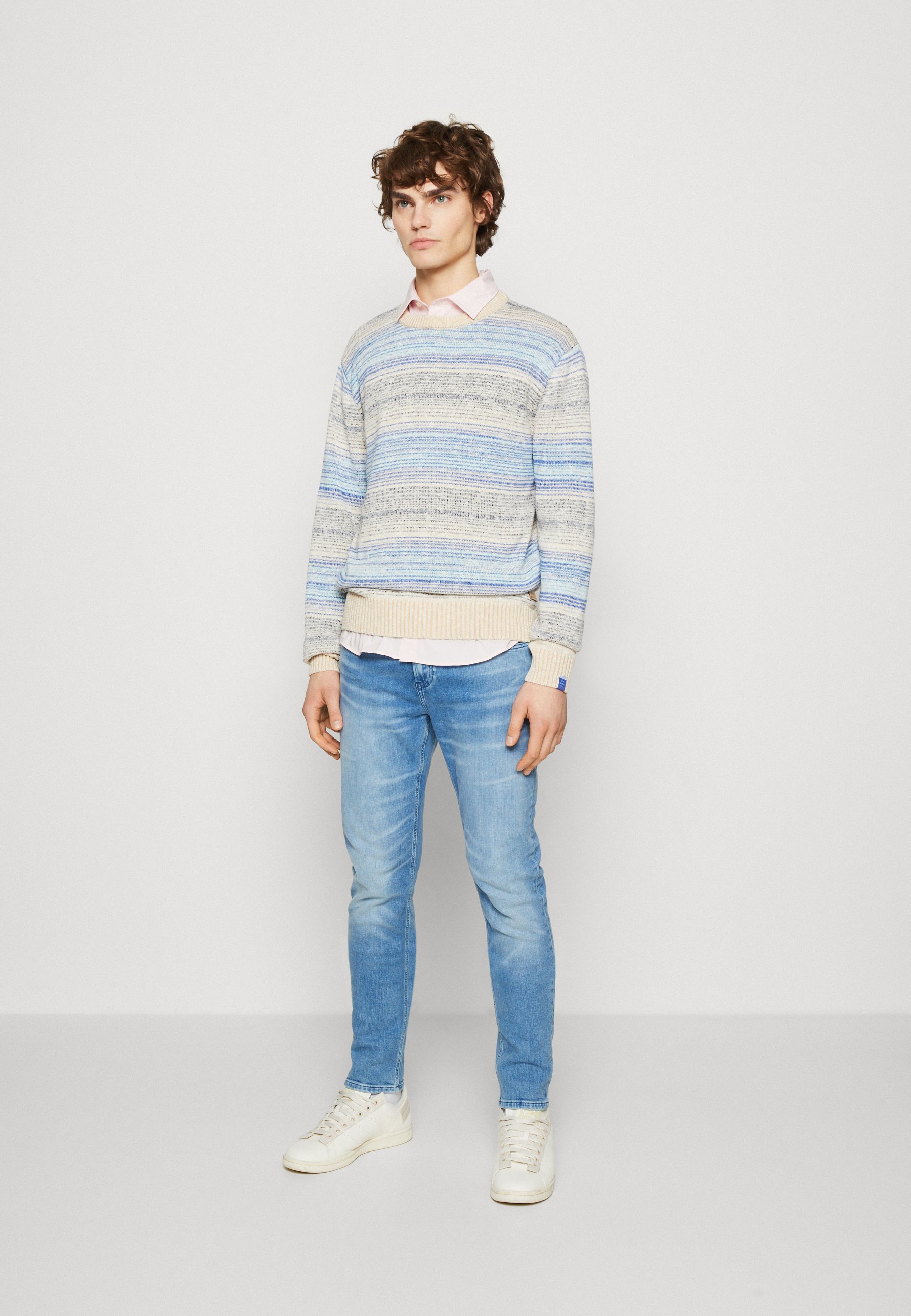 Scotch & Soda GRADIENT STRIPE - Jumper - blue gradiant/blue