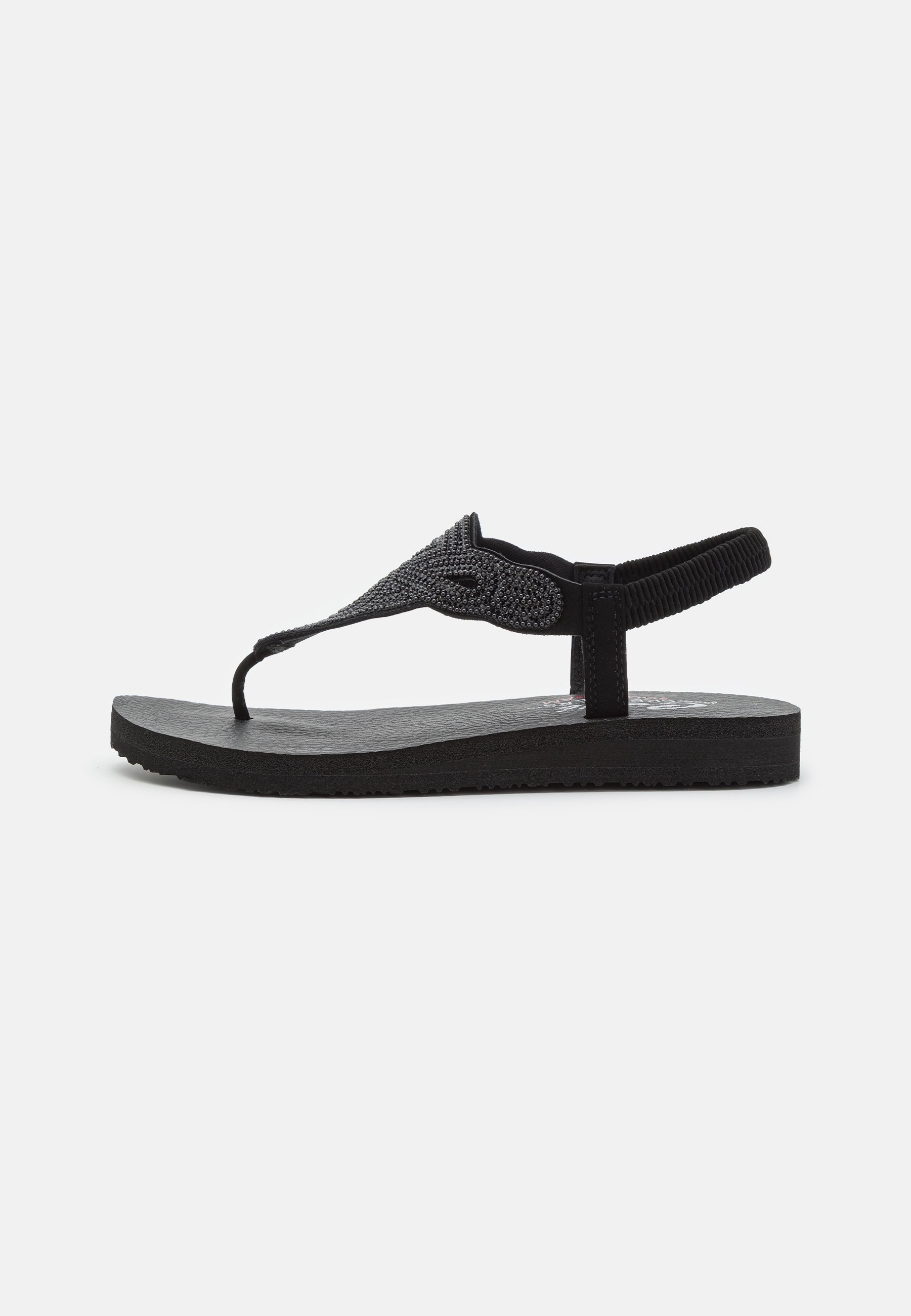 Skechers MEDITATION - T-bar sandals - black/black