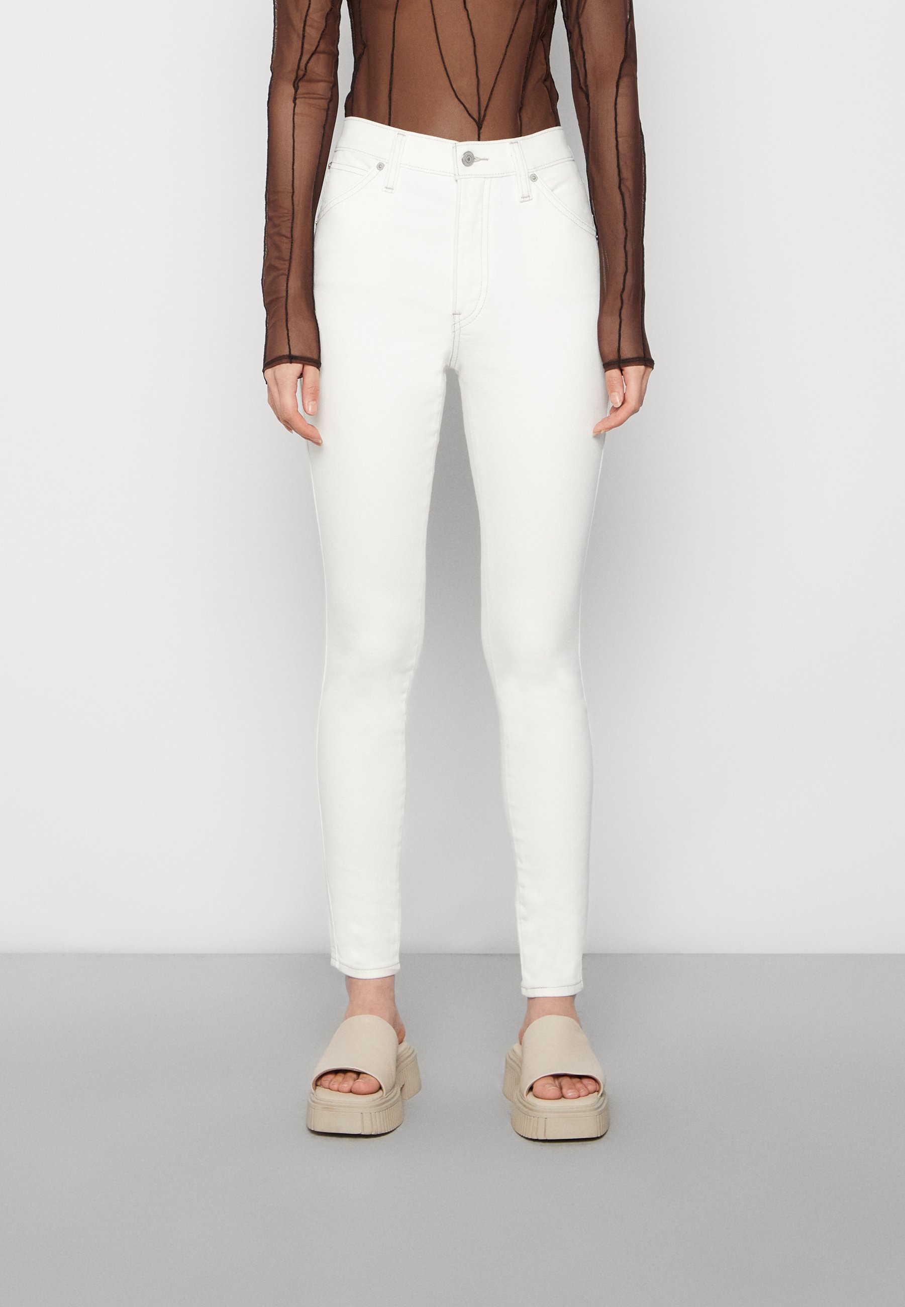Levi's® WORKWEAR MILE HIGH - Jeans Skinny Fit - white garment dye/white