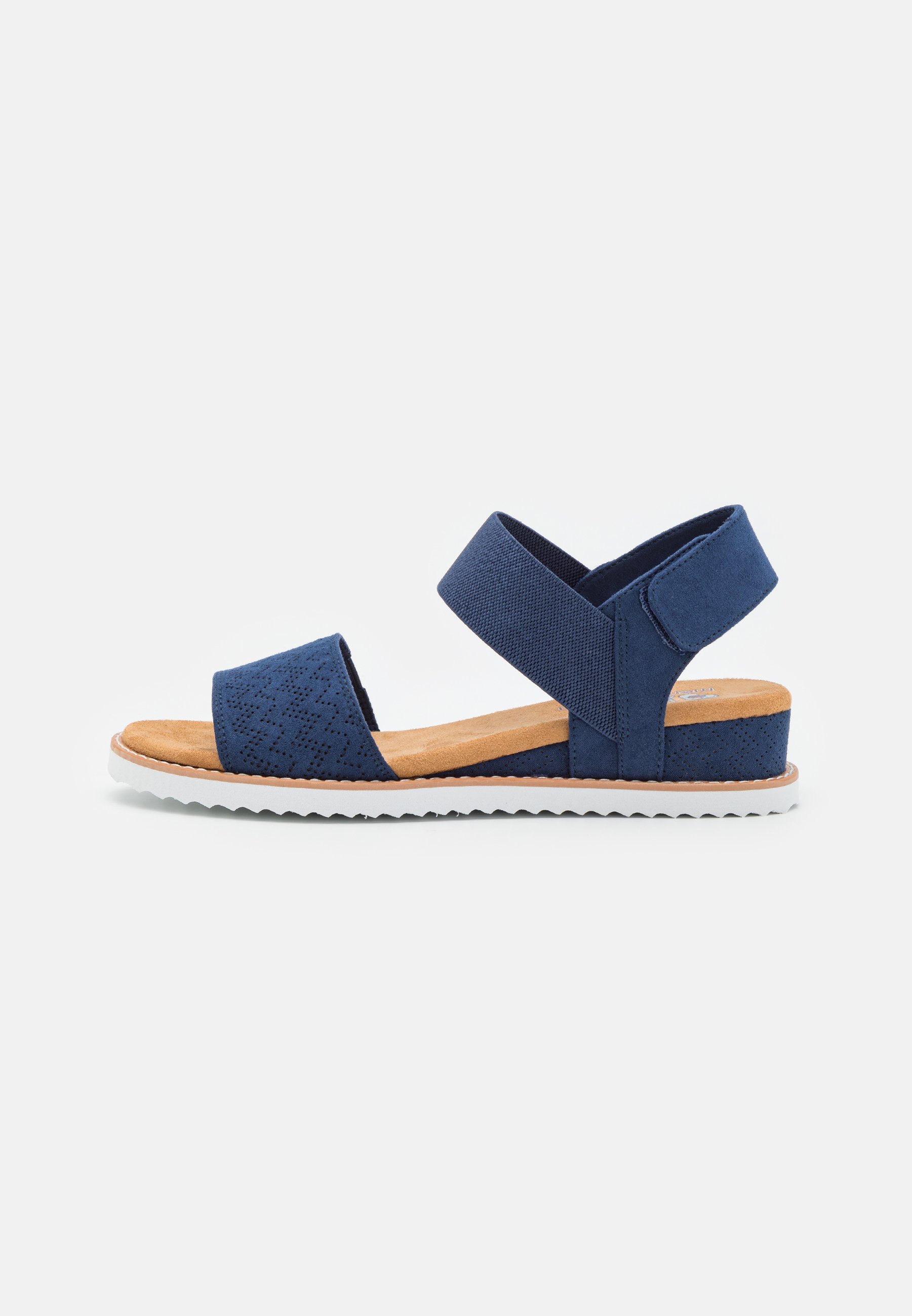Skechers DESERT KISS - Wedge sandals - navy/dark blue