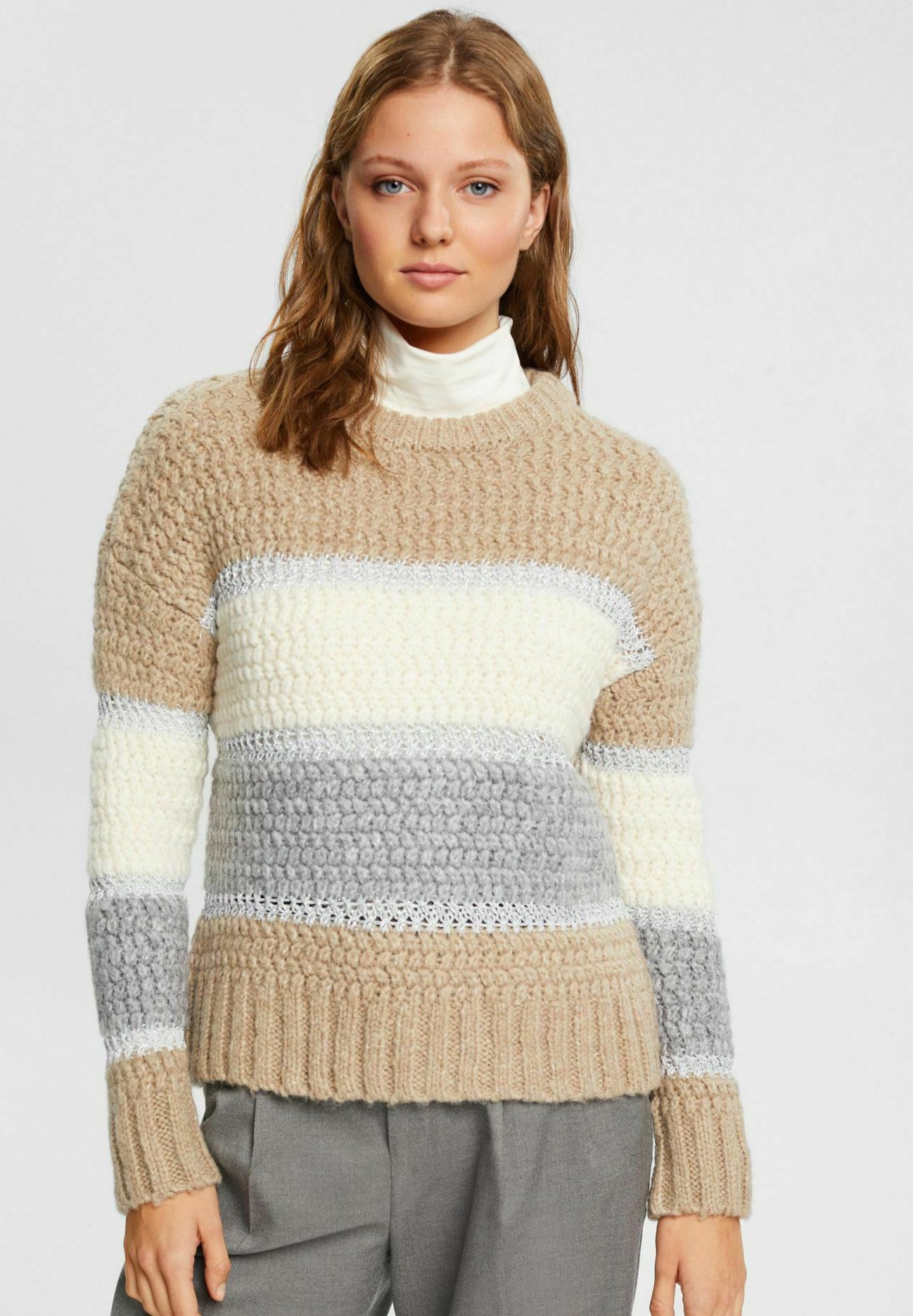 Esprit Jumper - sand/mottled beige