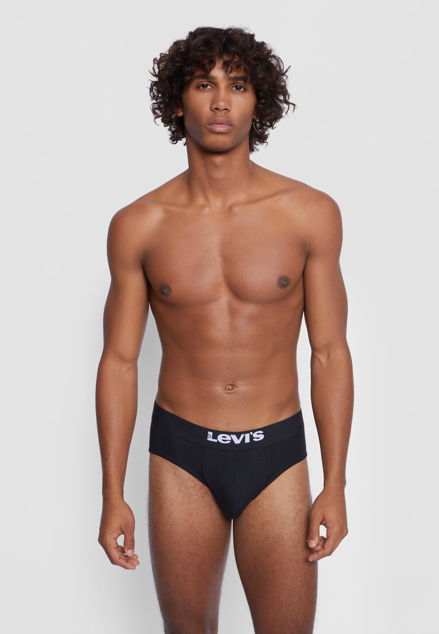 Levi's® MEN SOLID BASIC BRIEF 4 PACK - Briefs - black