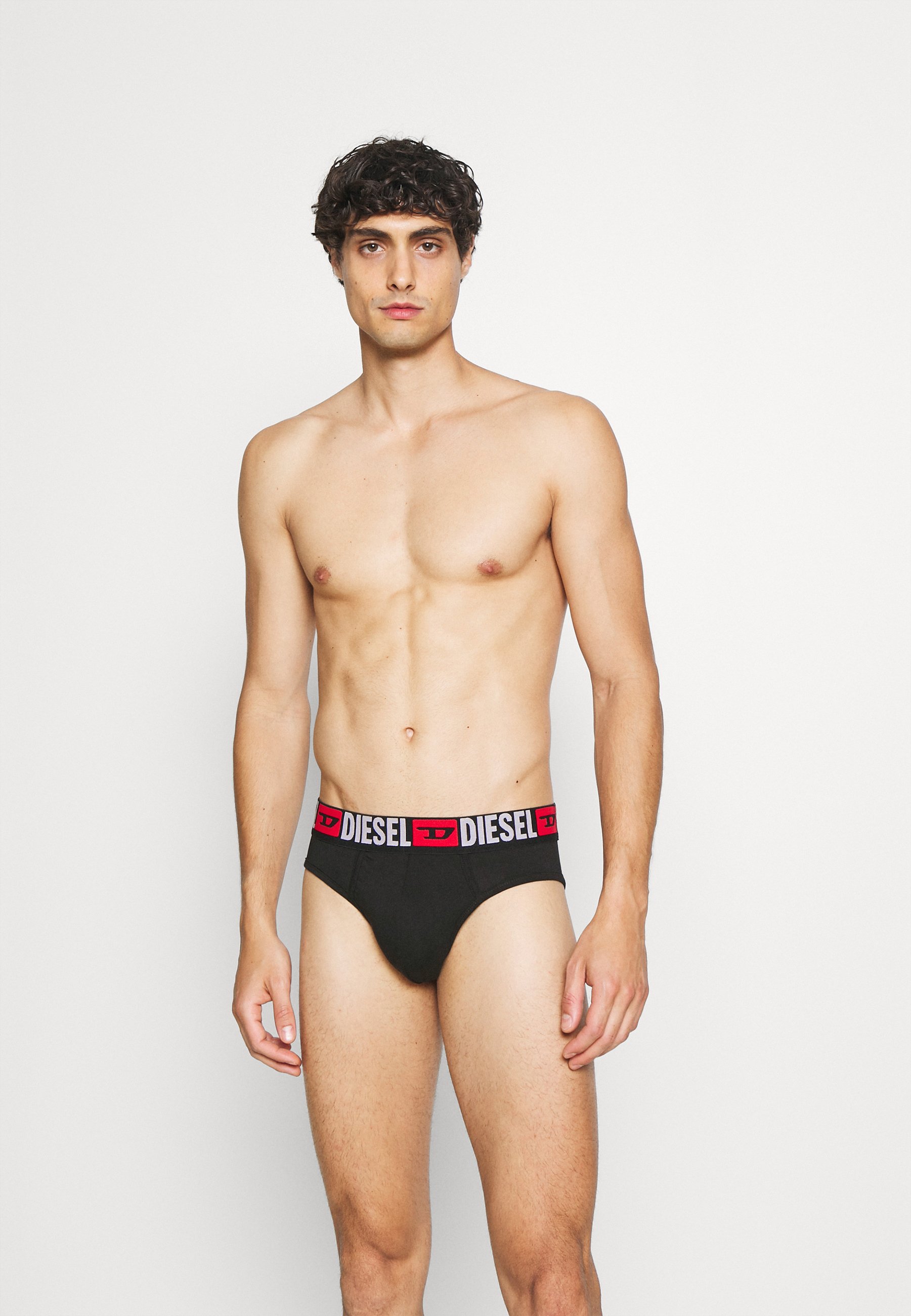 Diesel 3 PACK - Briefs - red/grey/black/black