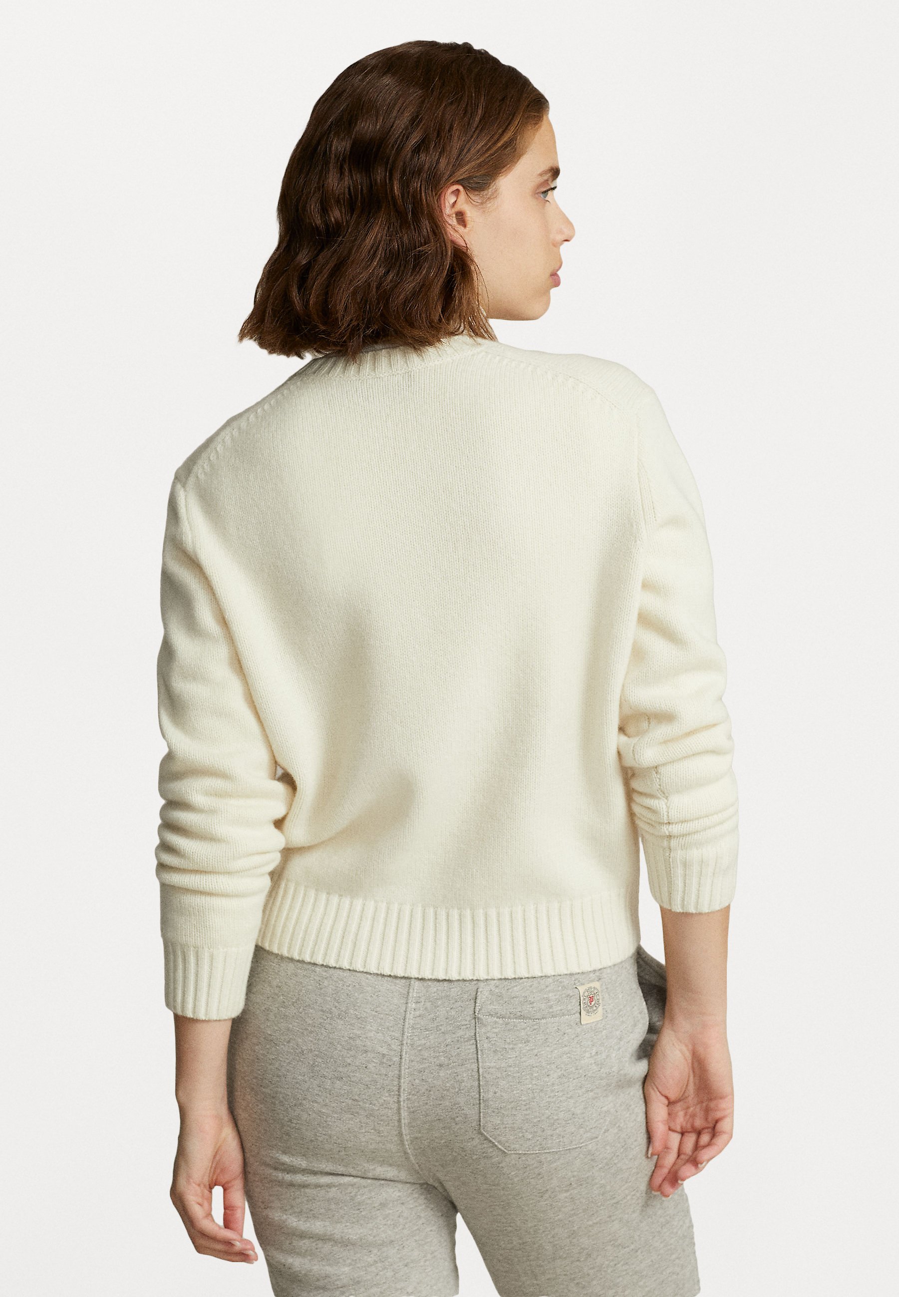 Polo Ralph Lauren LONG SLEEVE - Jumper - cream/beige