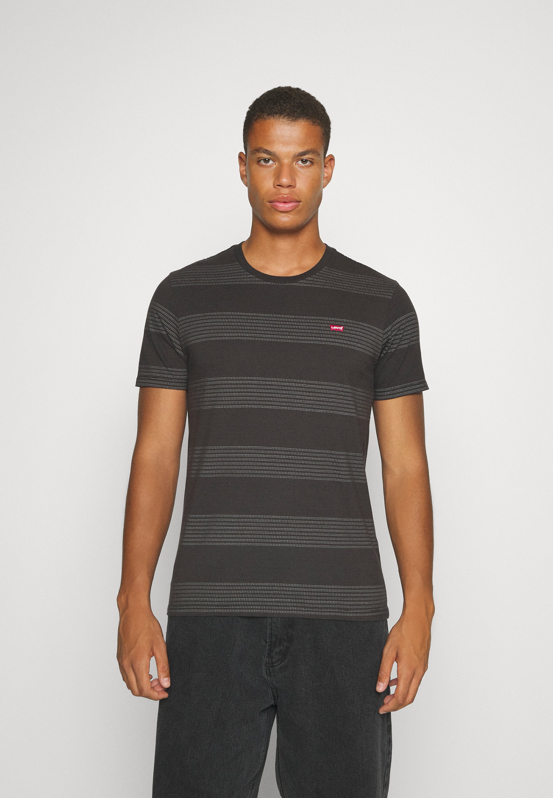Levi's® ORIGINAL  - Print T-shirt - black/mottled grey/black