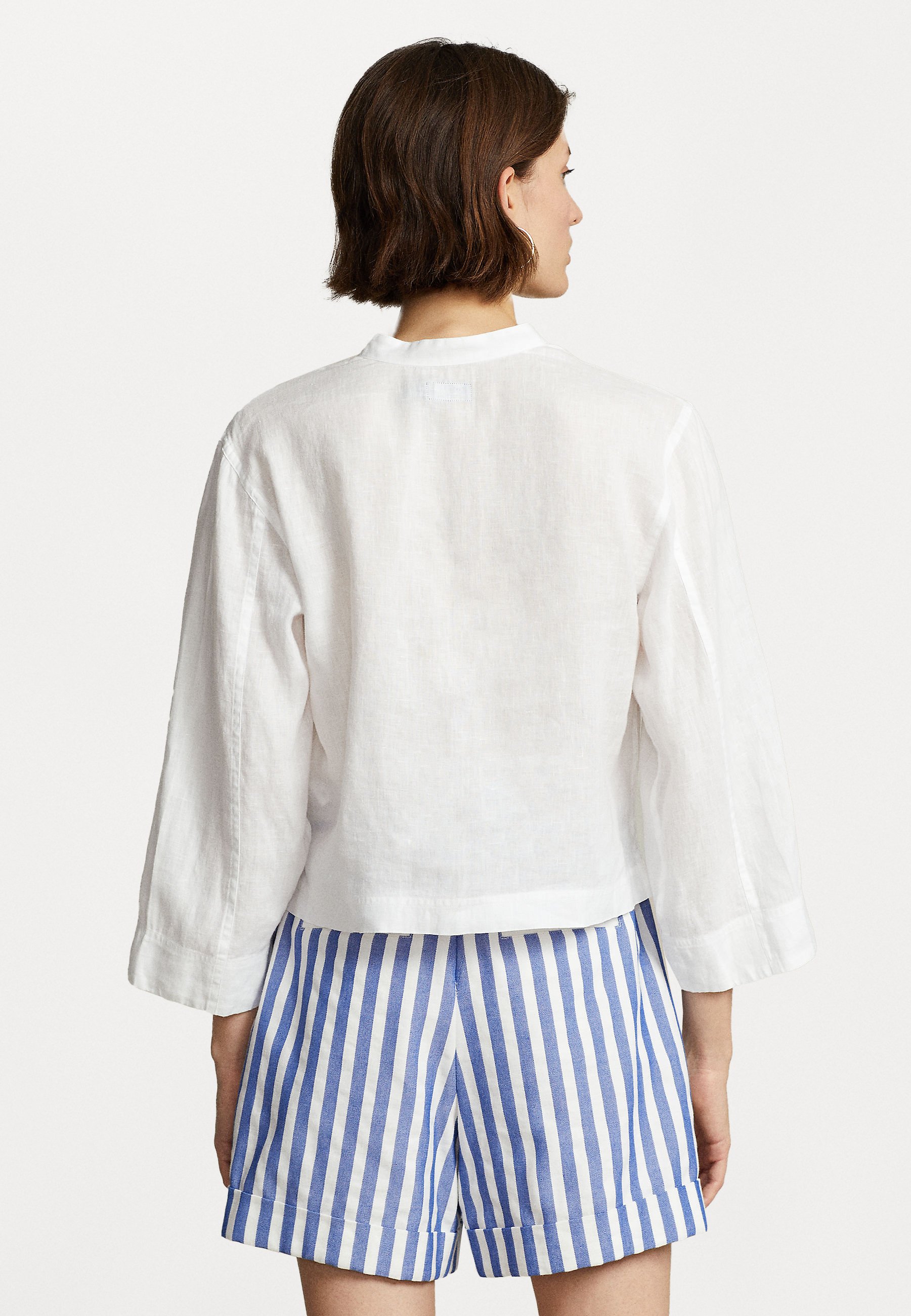 Polo Ralph Lauren MID SLEEVE BLOUSE - Blouse - white