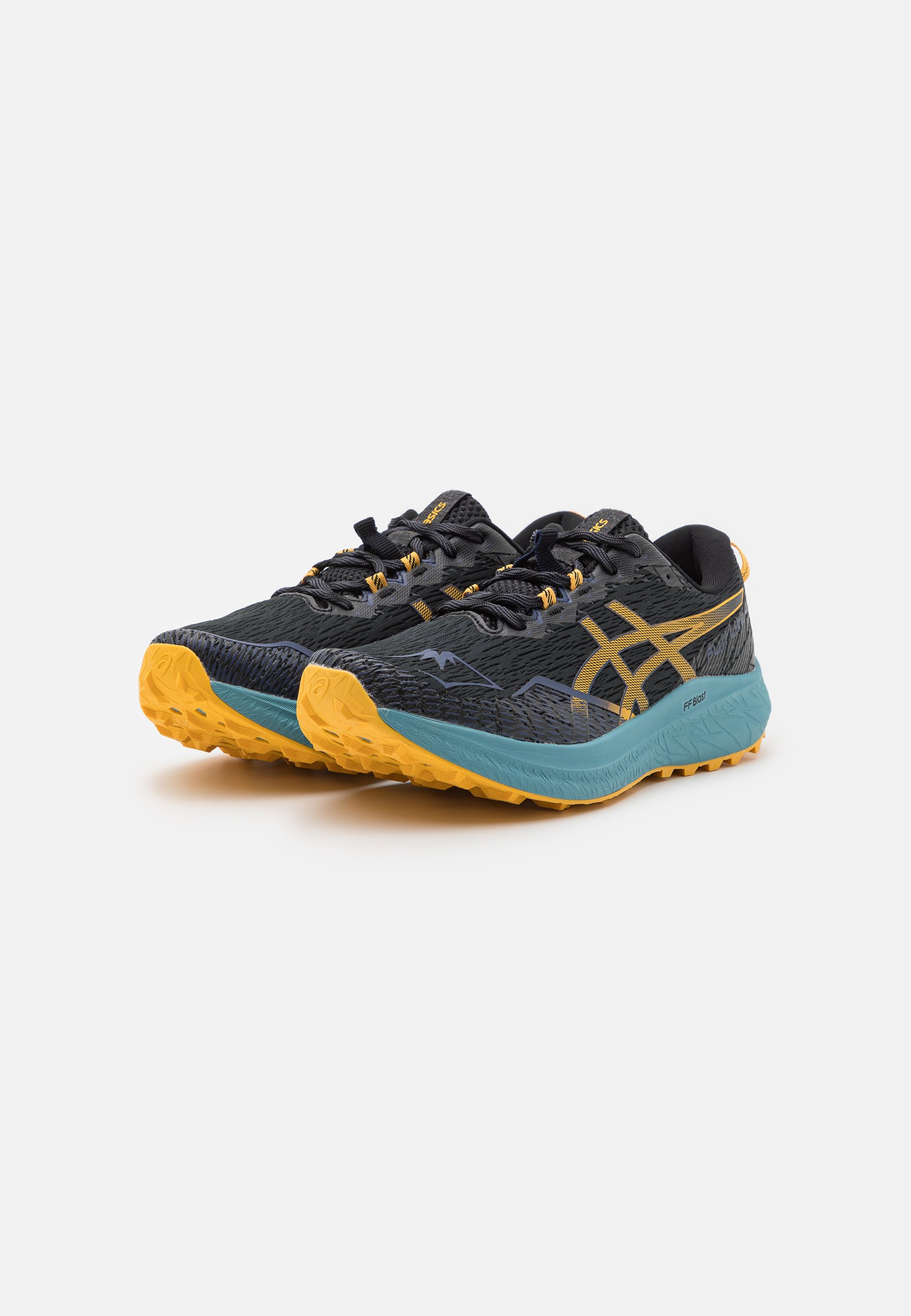 ASICS FUJI LITE 4 - Trail running shoes - black/honey/black