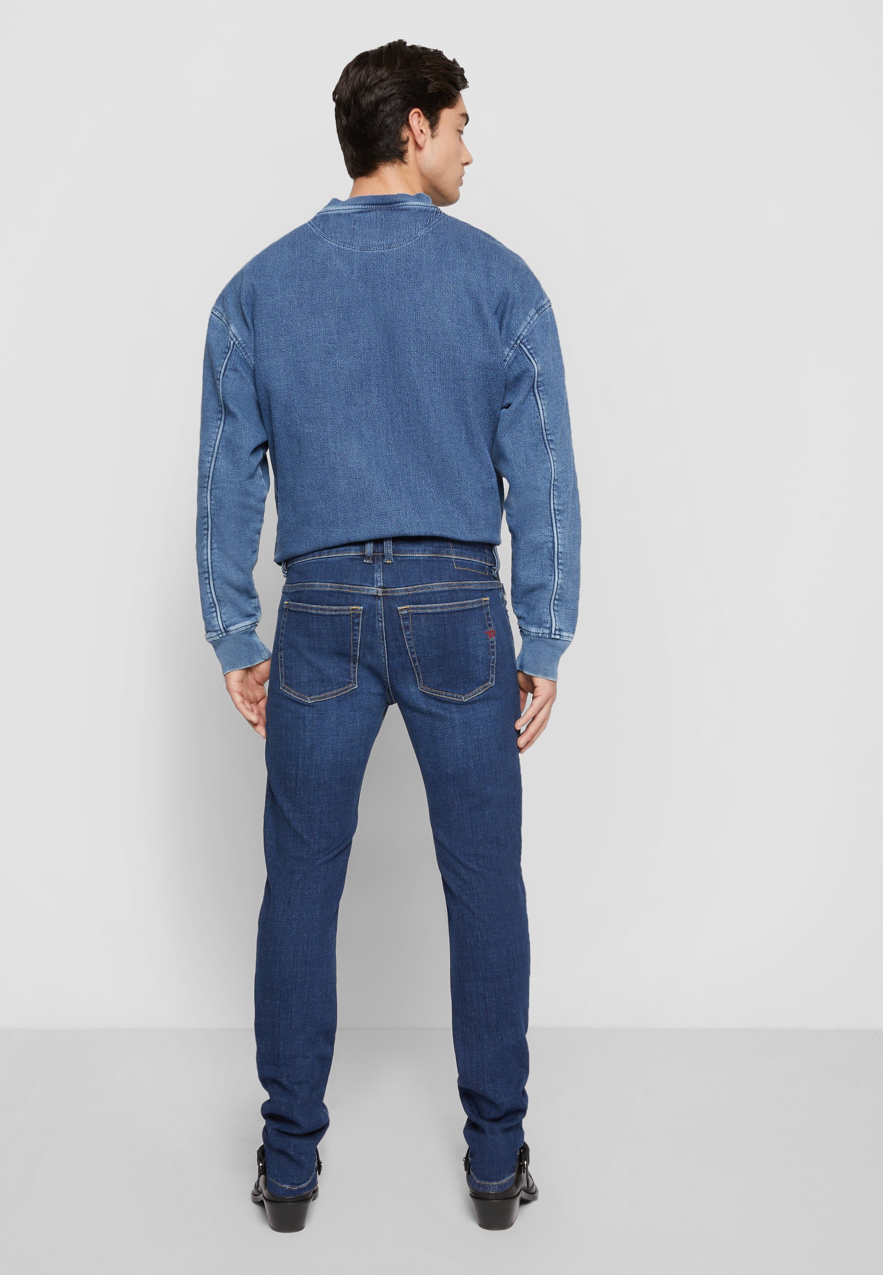 Diesel SLEENKER - Slim fit jeans - dark blue/dark-blue denim