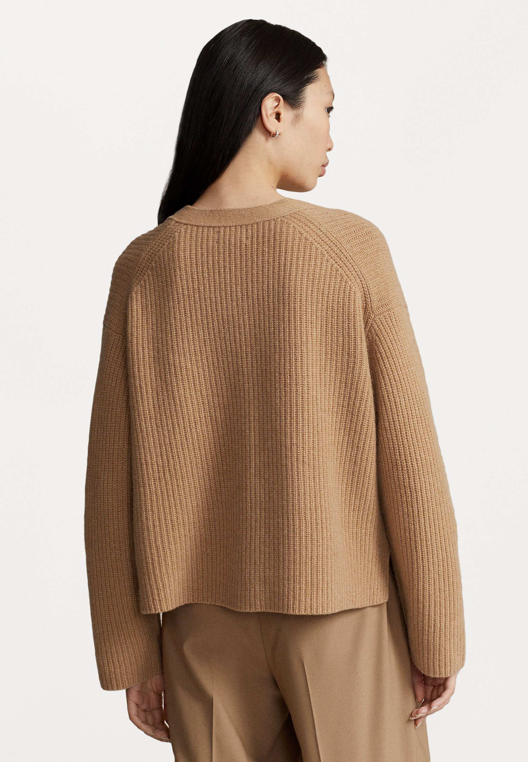 Polo Ralph Lauren LONG SLEEVE - Cardigan - collection camel melange/camel
