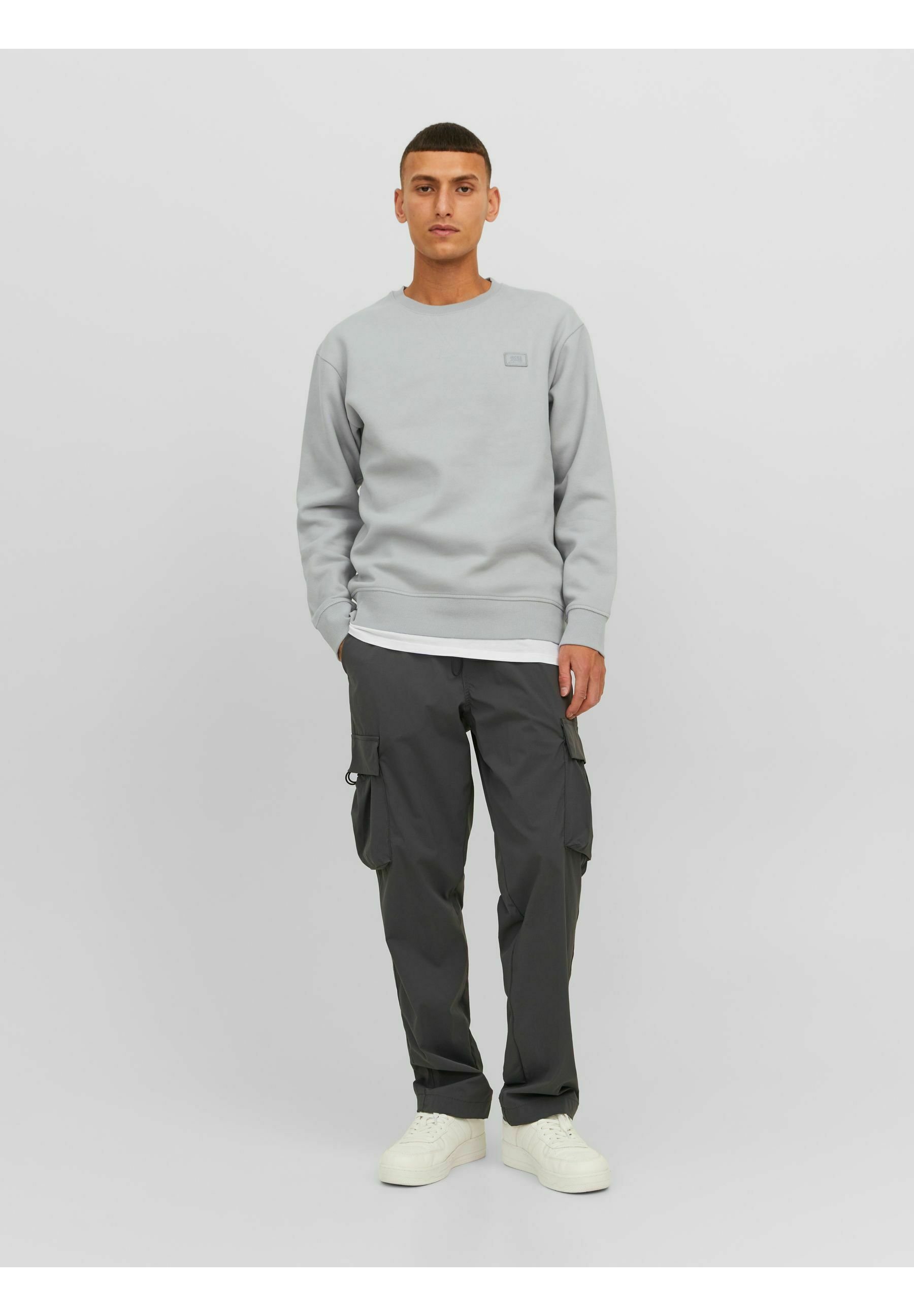 Jack &Jones JCOCLASSIC TWILL CREW NECK NOOS - Sweatshirt - high-rise/grey