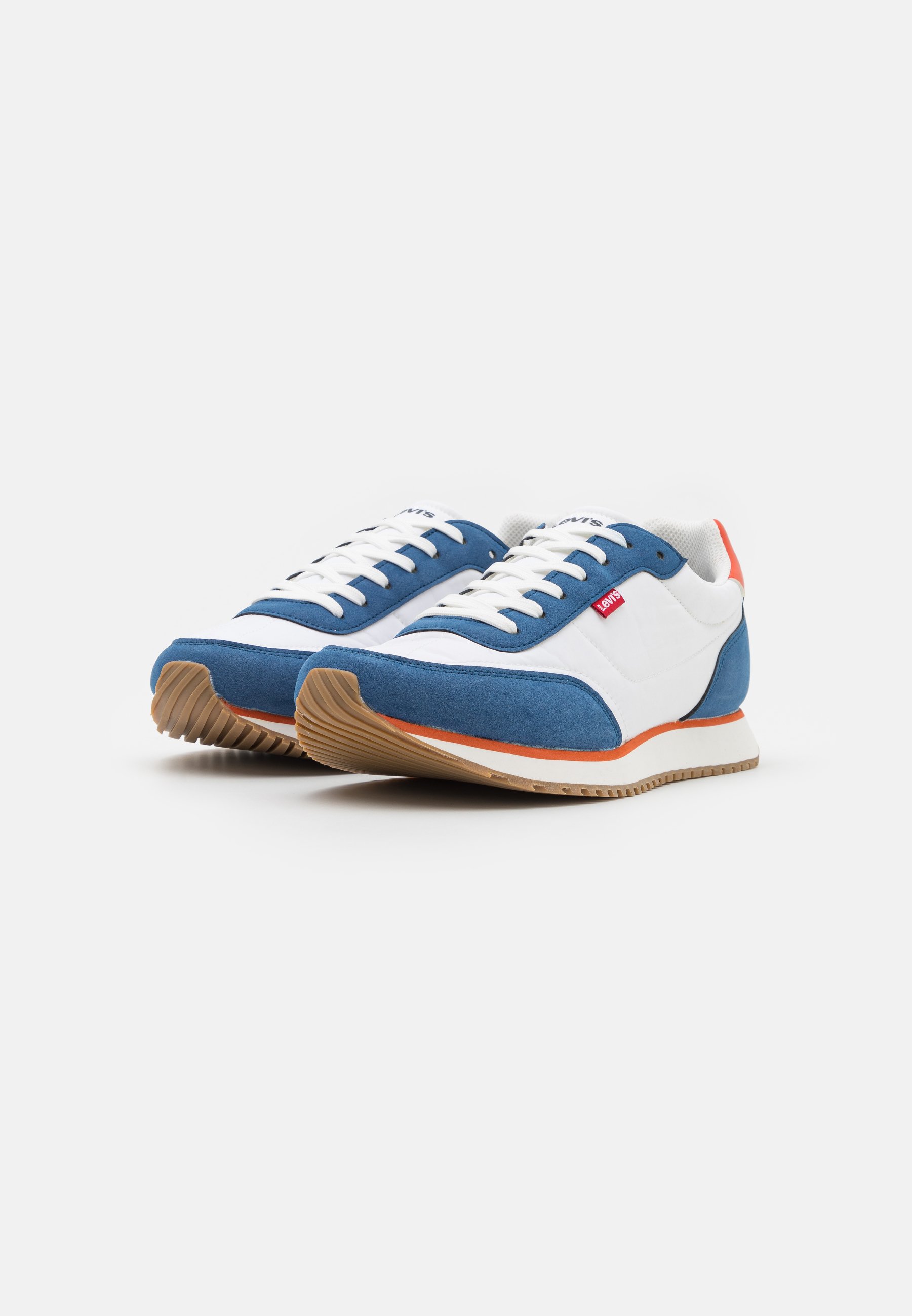 Levi's® STAG RUNNER - Trainers - regular white/dark blue