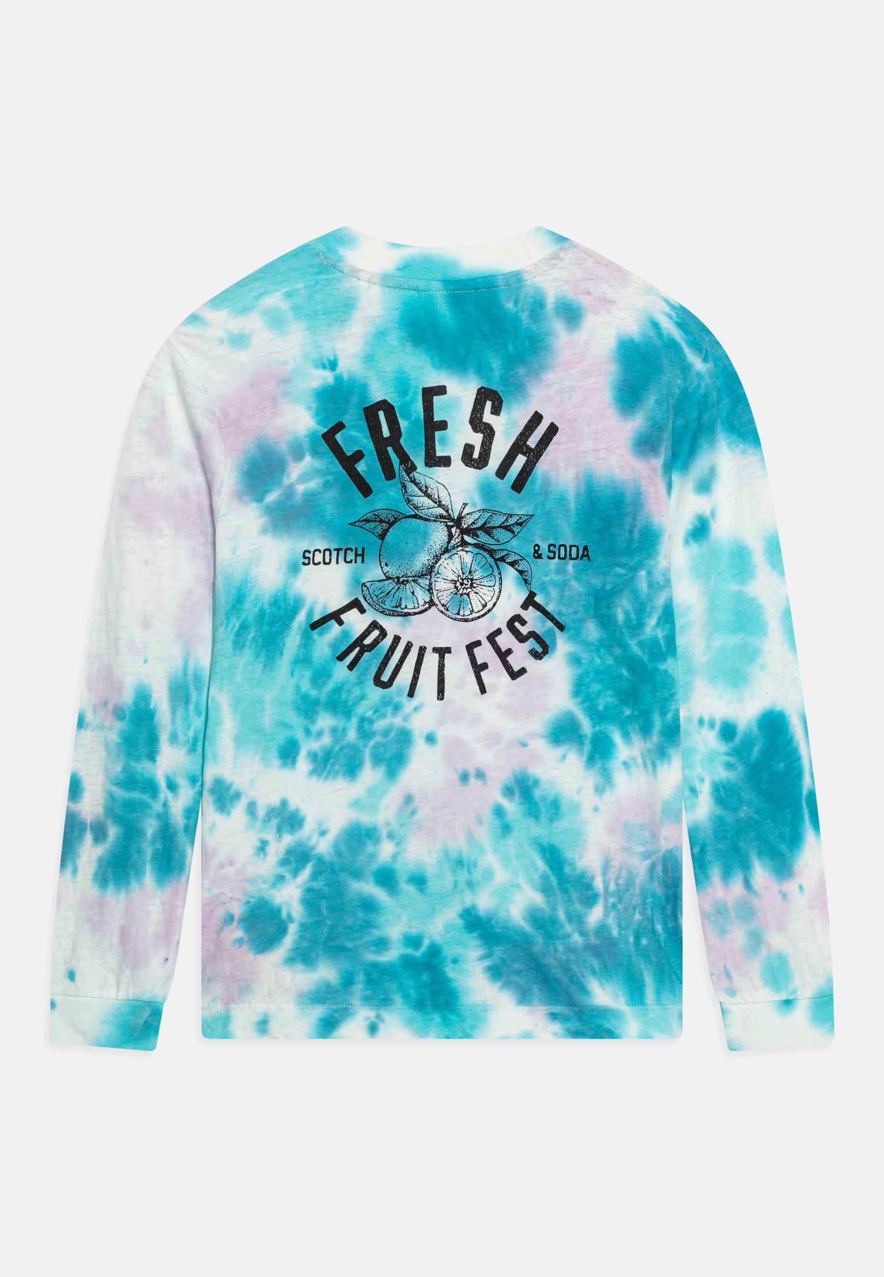 Scotch & Soda RELAXED FIT LONG SLEEVED TIE DYE ARTWORK UNISEX - Long sleeved top - multi-coloured