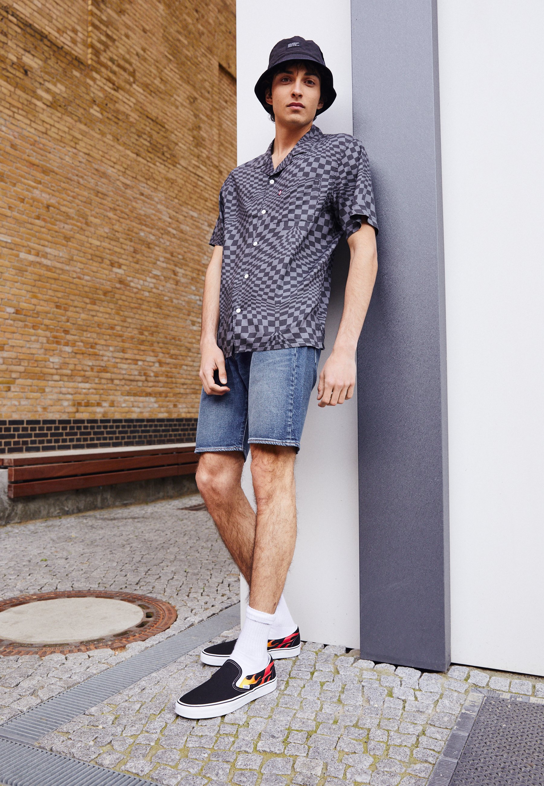 Levi's® 501® ORIGINAL - Denim shorts - dark indigo worn in/blue denim