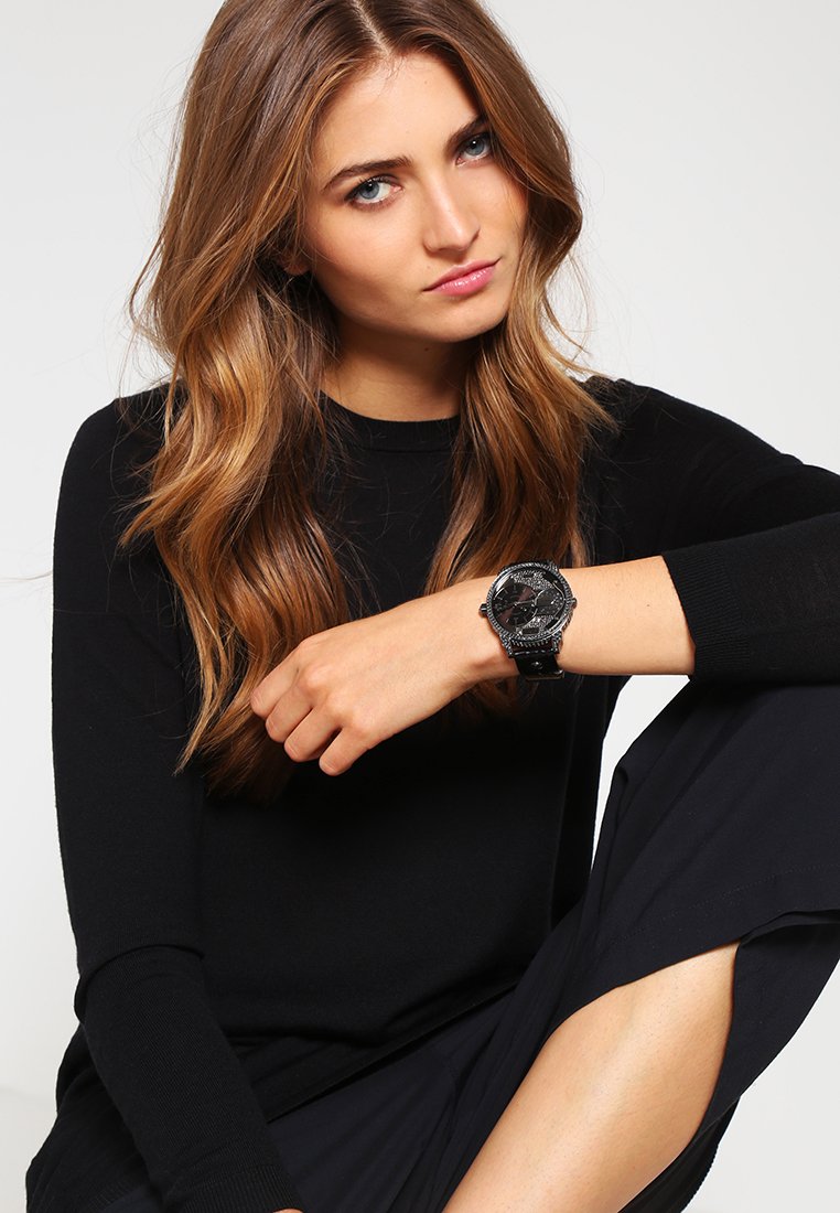 Diesel MD RD GUN BLK ST - Watch - schwarz/black