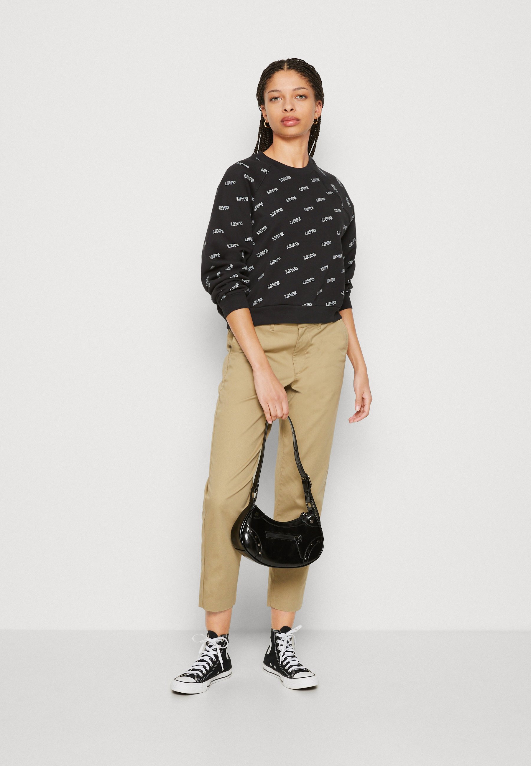 Levi's® VINTAGE RAGLAN CREW - Sweatshirt - caviar/black