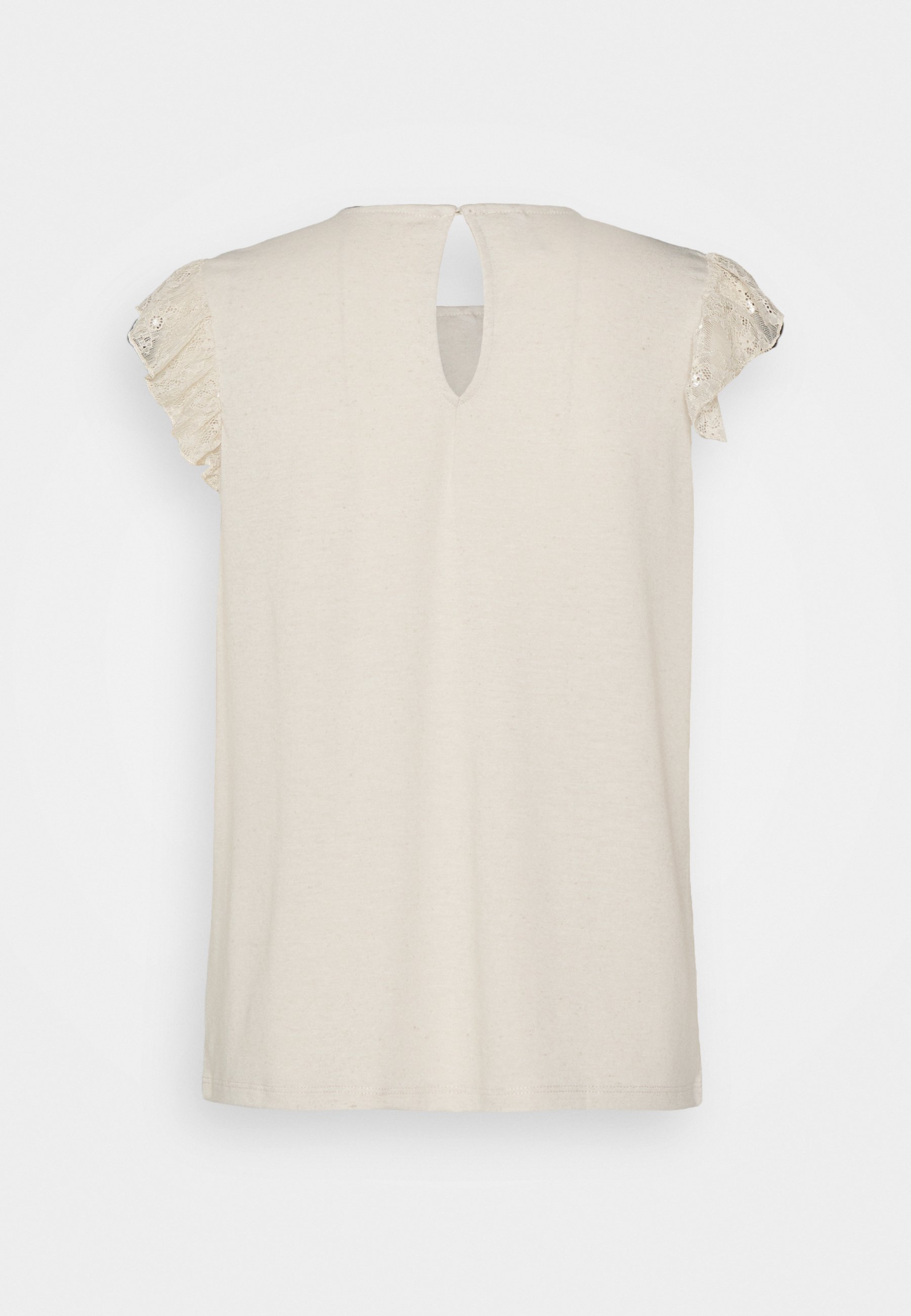 ONLY ONLAUGUSTA - Print T-shirt - pumice stone/beige
