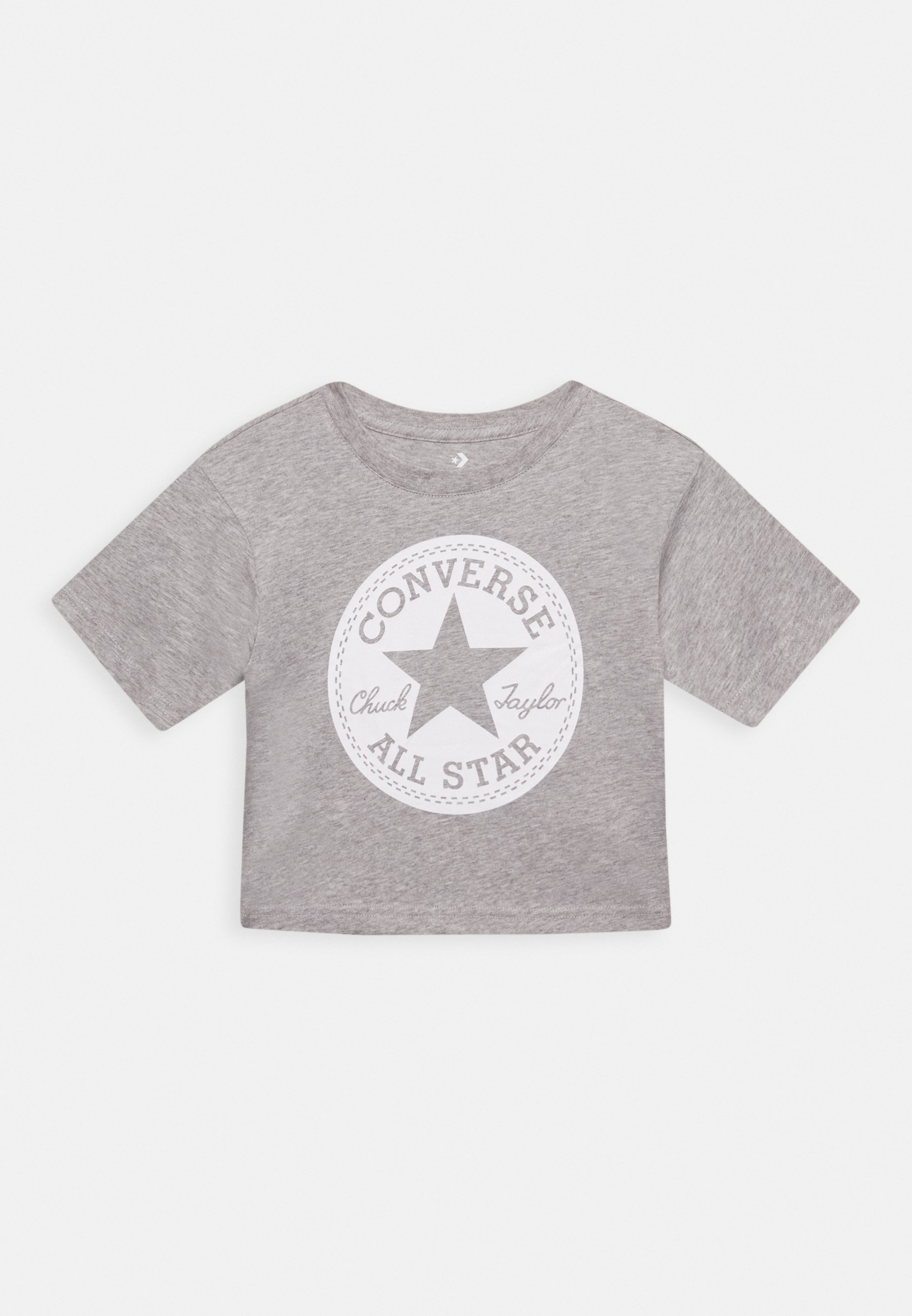 Converse SIGNATURE CHUCK PATCH BOXY TEE - Print T-shirt - grey heather/grey