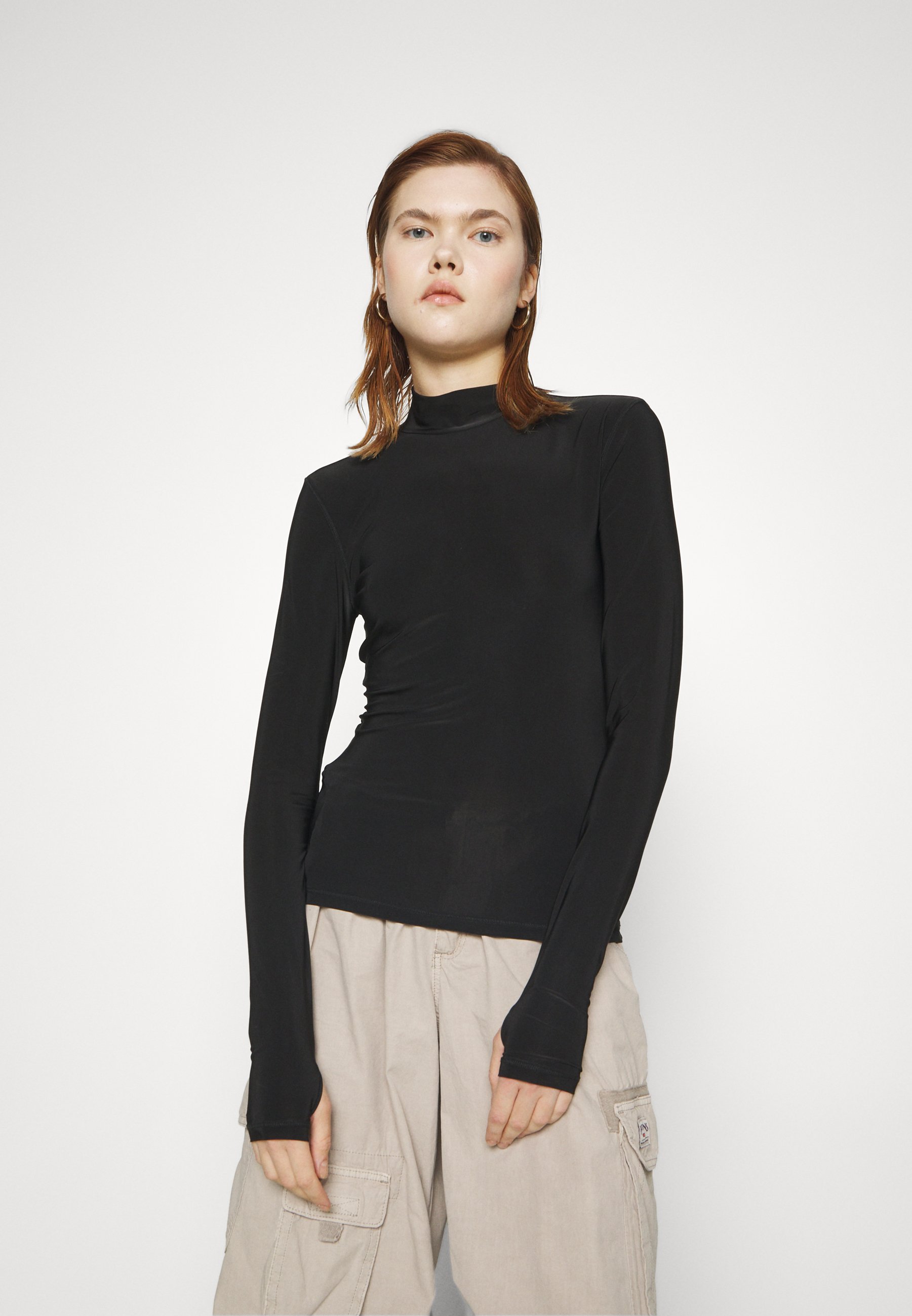 Levi's® MAMMOTH SECONDSKIN - Long sleeved top - caviar/black