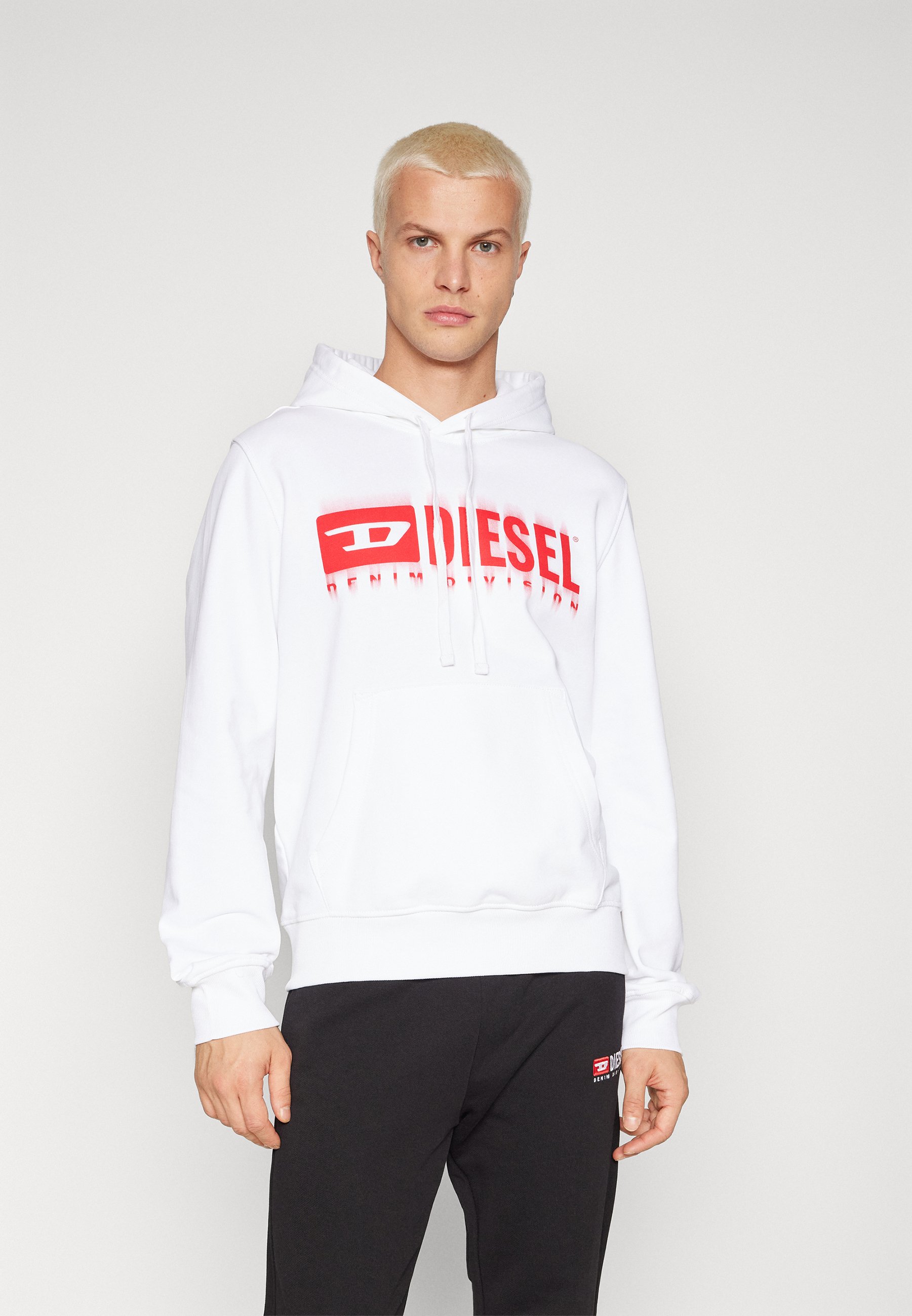 Diesel HOOD UNISEX - Sweatshirt - white