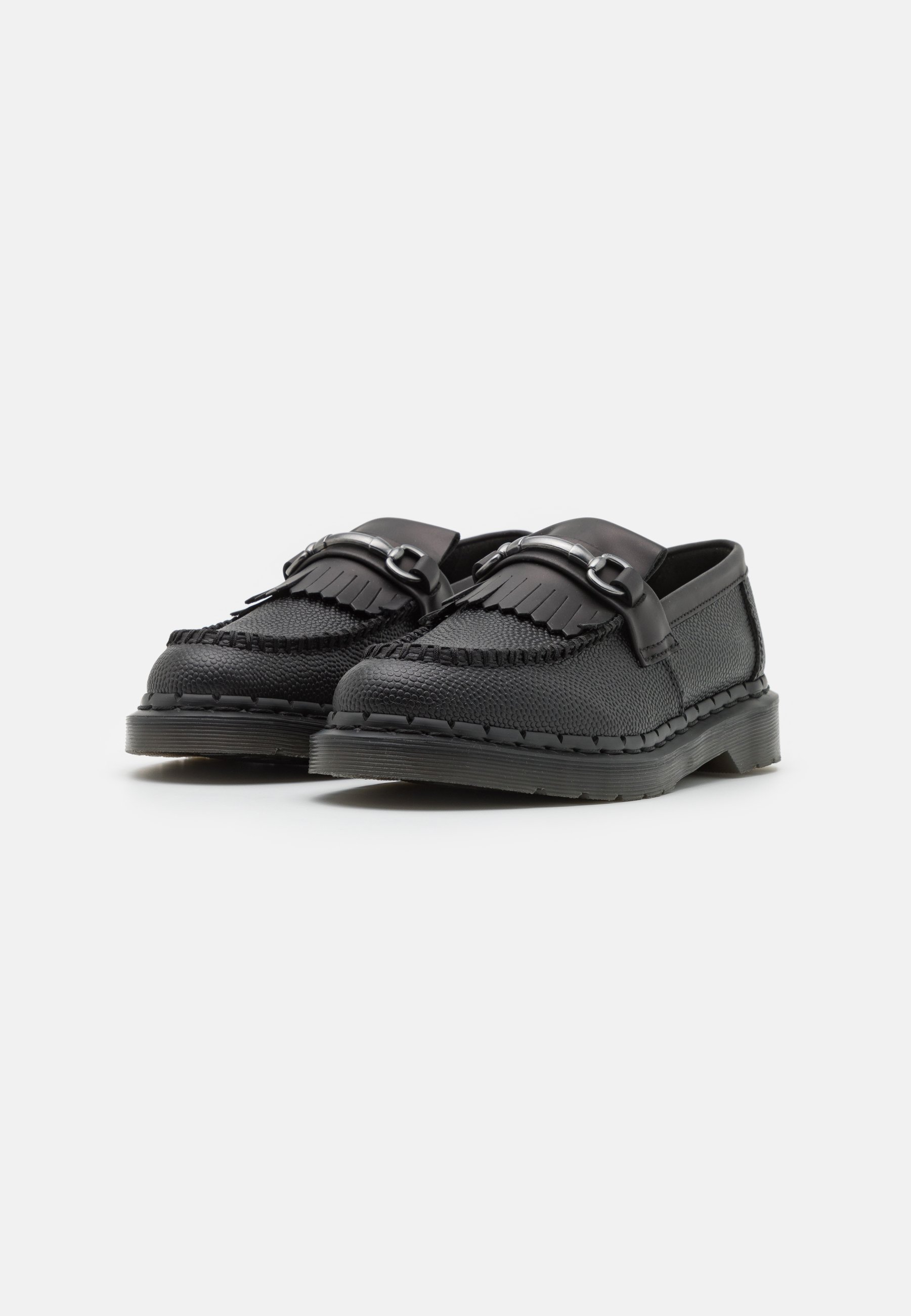 Dr. Martens ADRIAN SNAFFLE - Slip-ons - black/pebble grain/black