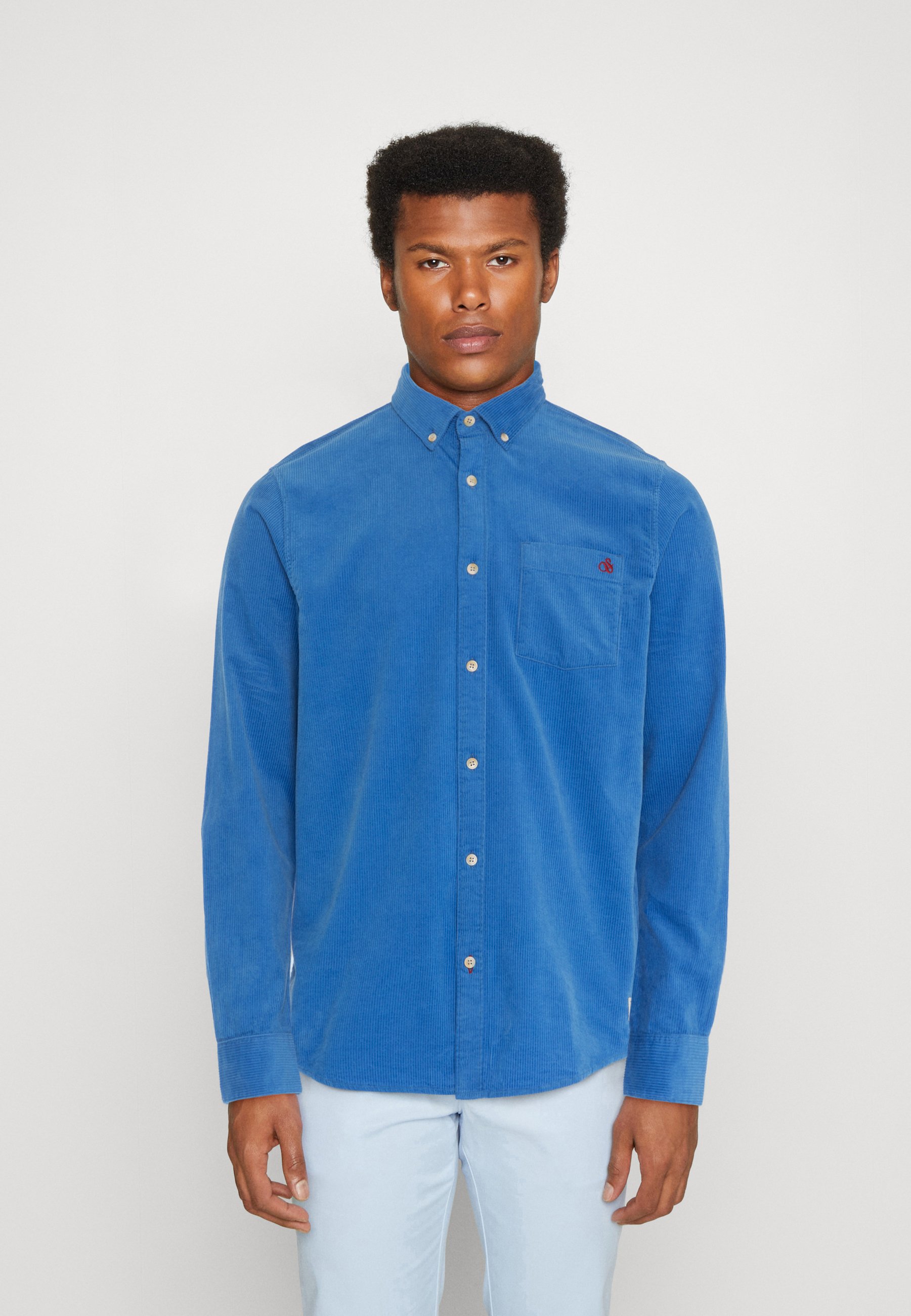 Scotch & Soda ESSENTIAL CORDUROY - Shirt - rhythm blue/blue