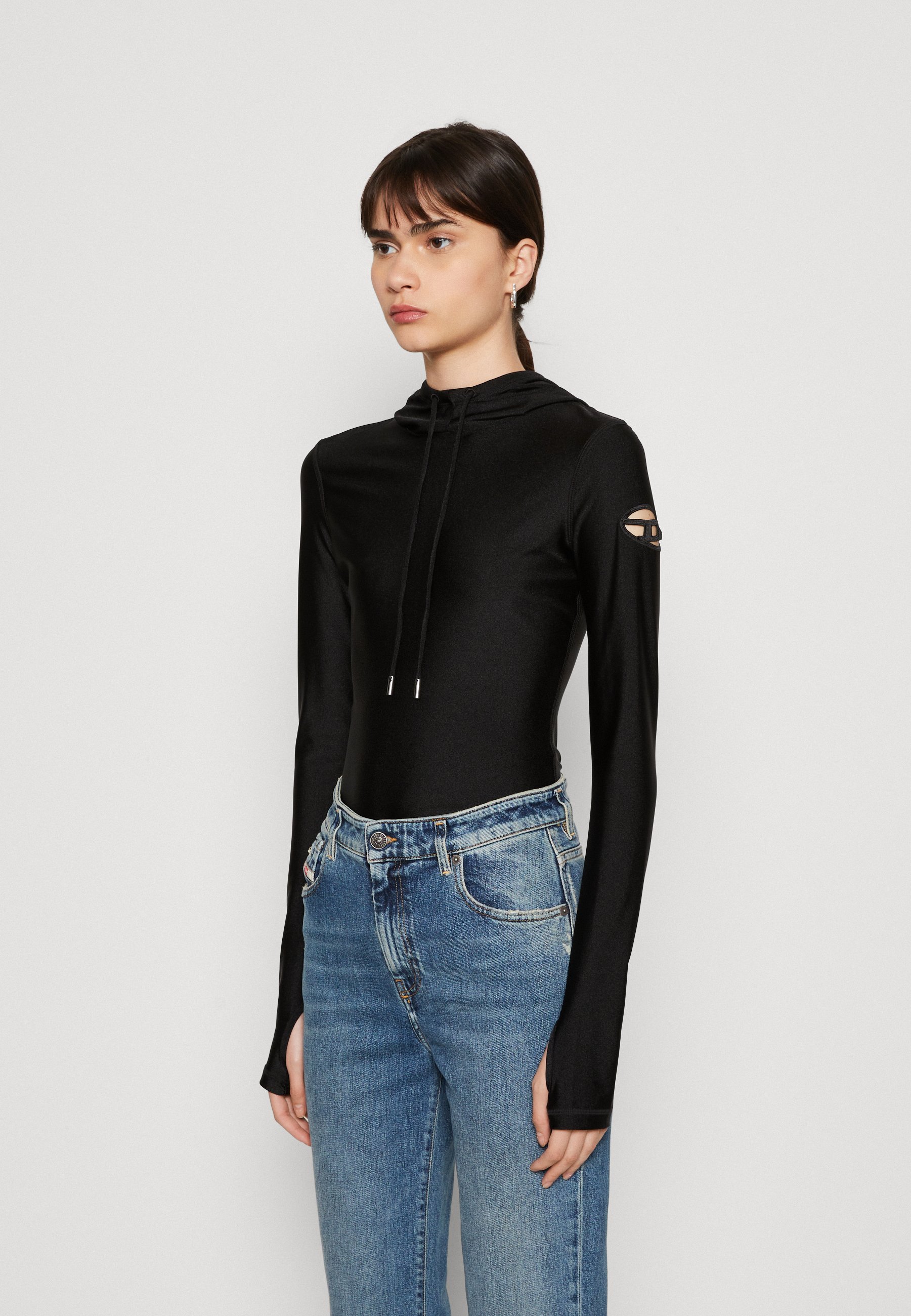 Diesel T-METAL - Long sleeved top - black