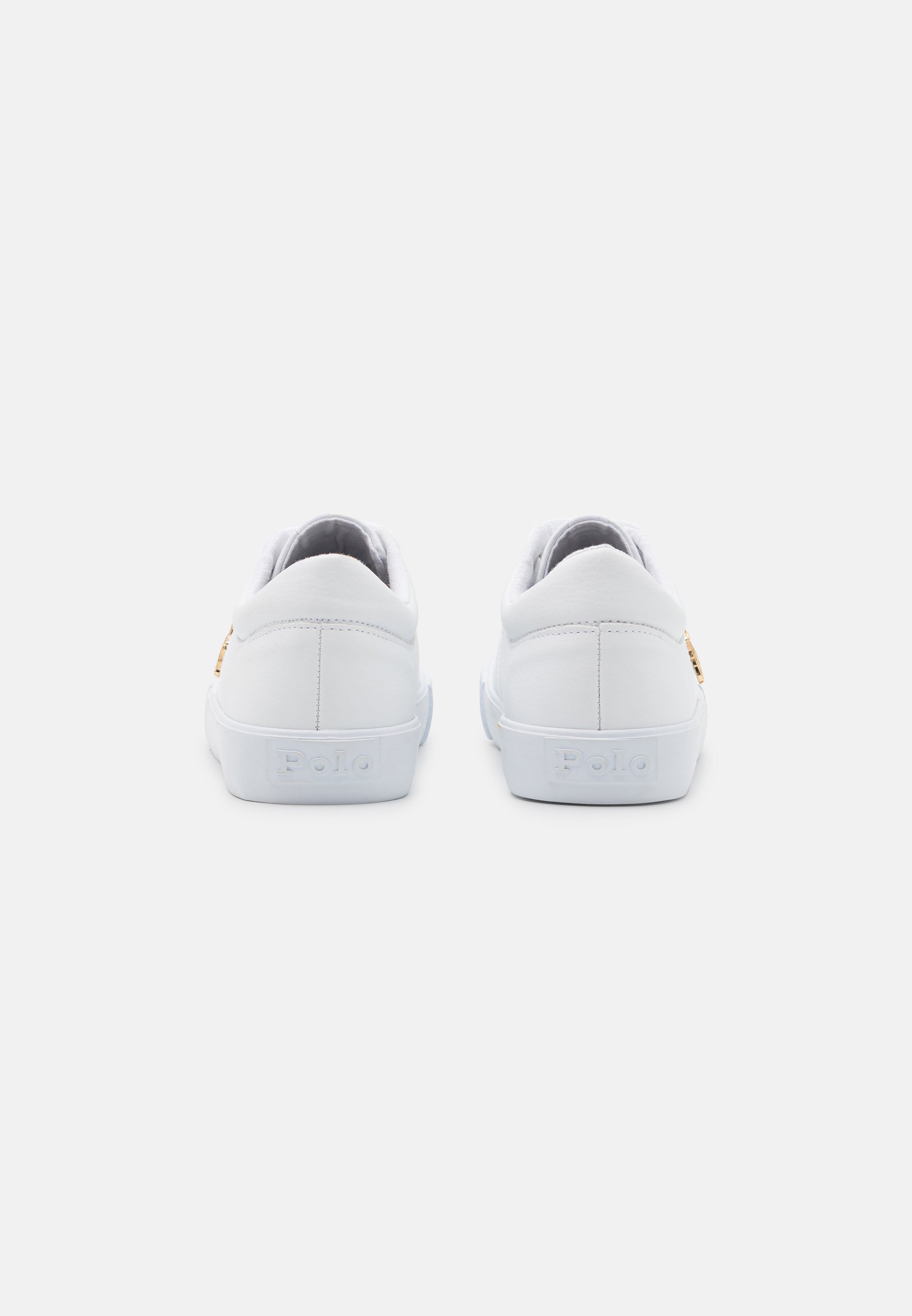 Polo Ralph Lauren ELMWOOD UNISEX - Trainers - white/gold metal/white