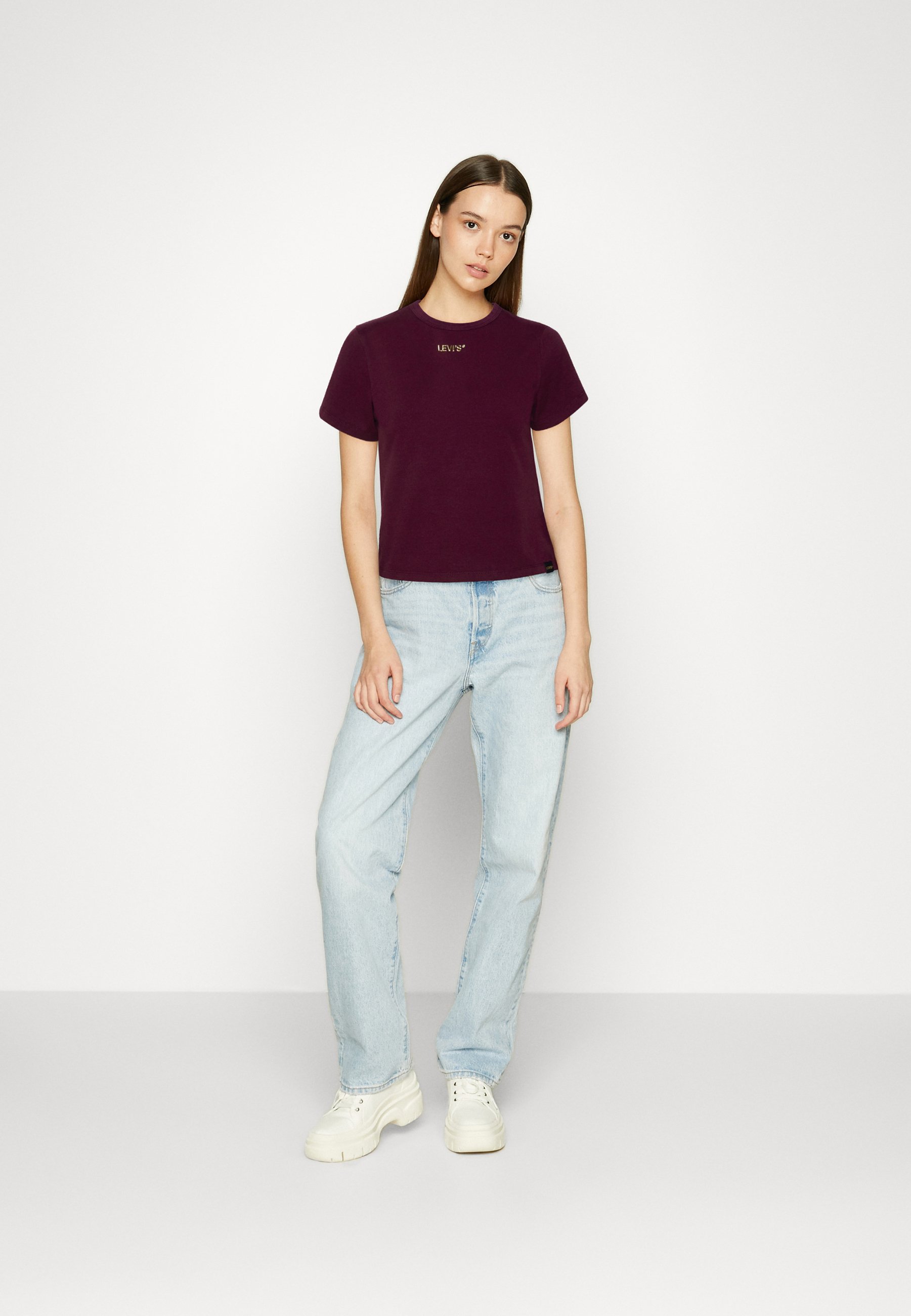 Levi's® GRAPHIC RICKIE TEE - Basic T-shirt - merlot/bordeaux