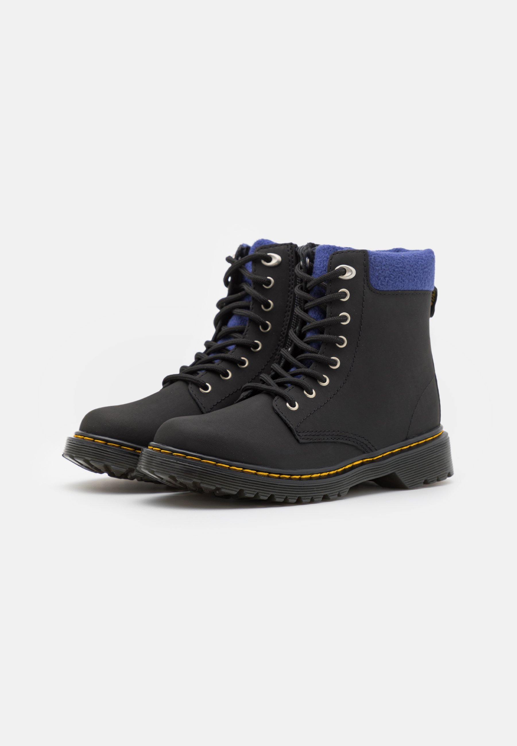 Dr. Martens 1460 COLLAR UNISEX - Lace-up ankle boots - black/blueprint/black