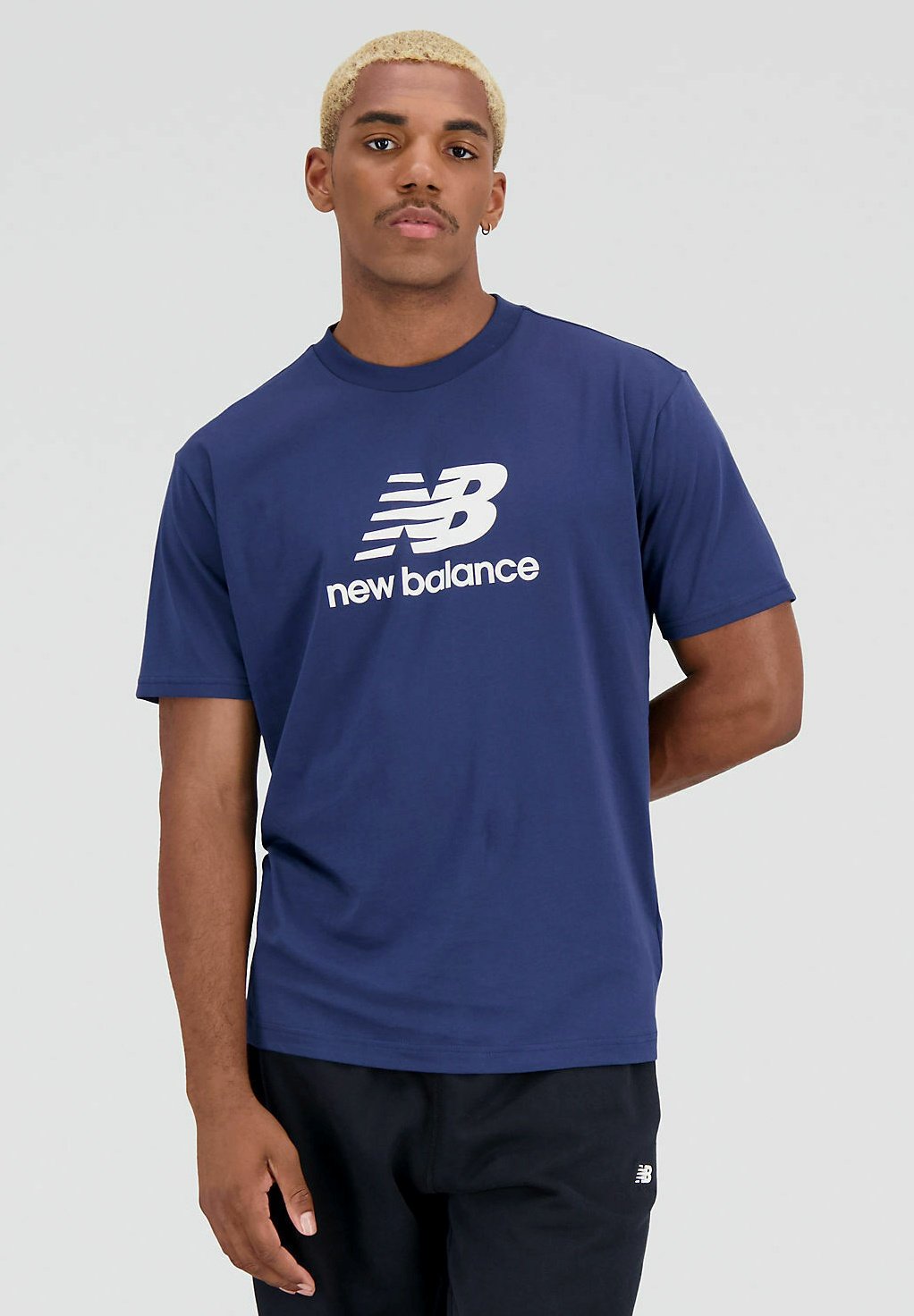 NB ESSENTIALS LOGO - Print T-shirt - navy/dark blue