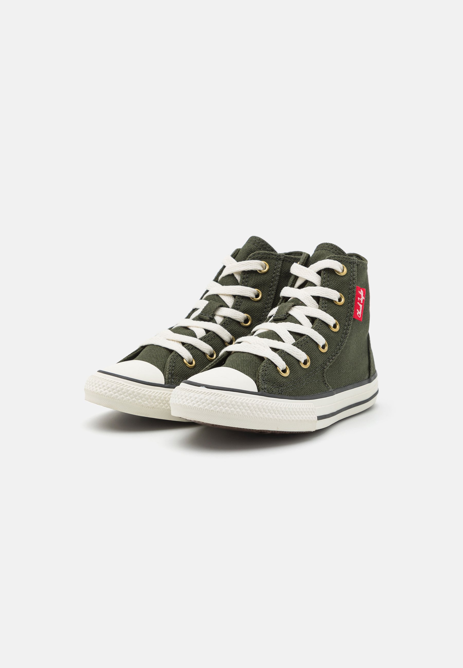 Converse CHUCK TAYLOR ALL STAR REMASTERED UNISEX - High-top trainers - forest shelter/egret/red/khaki