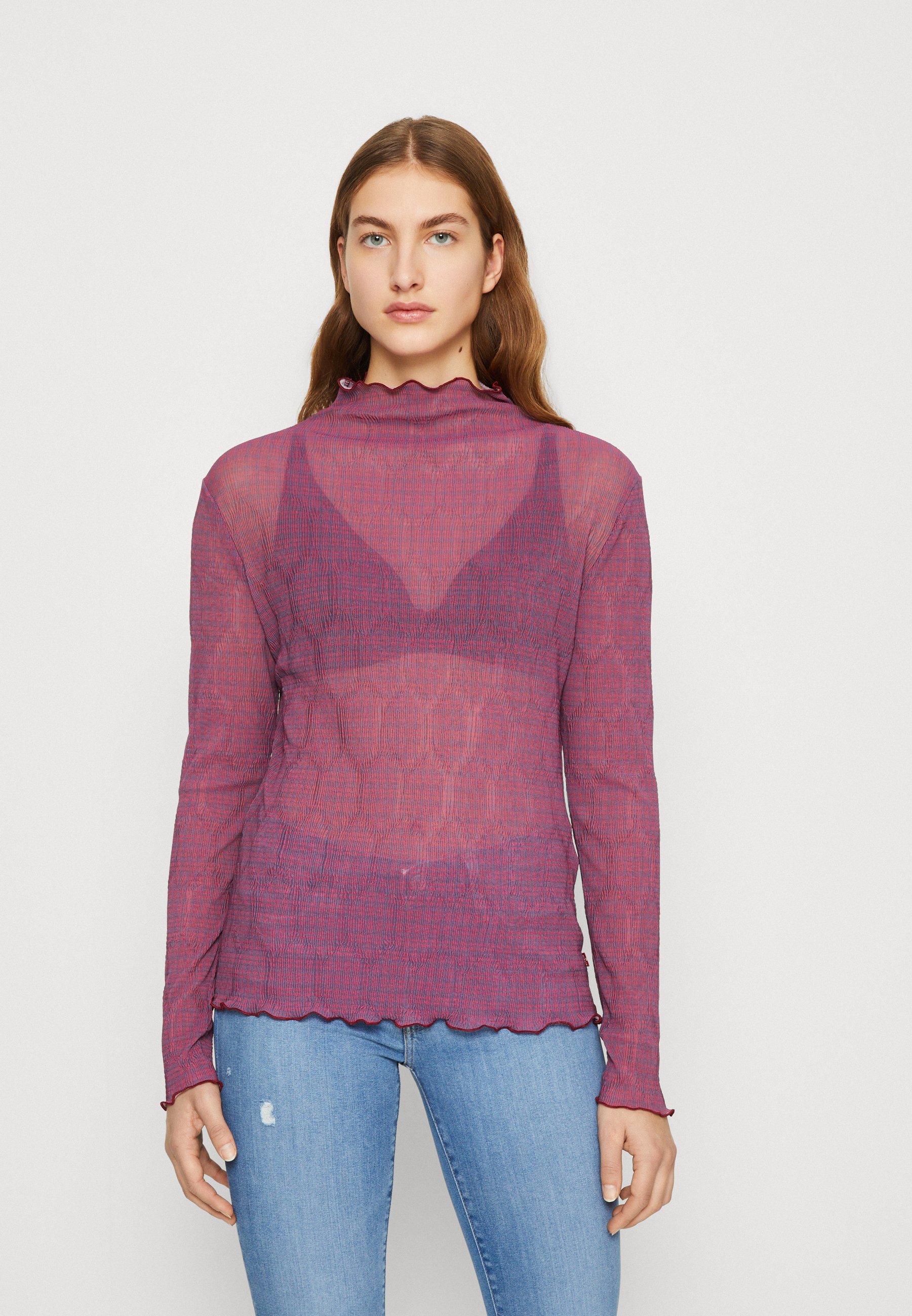 Levi's® LETTUCE EDGE SECOND SKIN PRIDE - Long sleeved top - charlotte/earth red/lilac